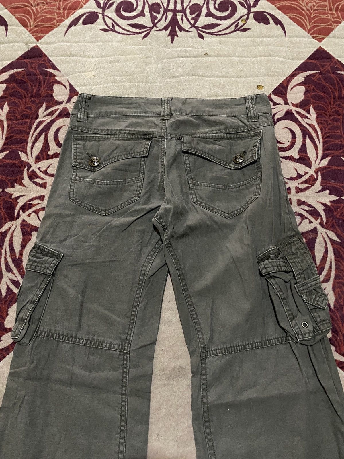 If Six Was Nine 🚨Last🚨Y2K GOA Inspired Cargo Multipocket Pants Size US 29 - 14 Thumbnail