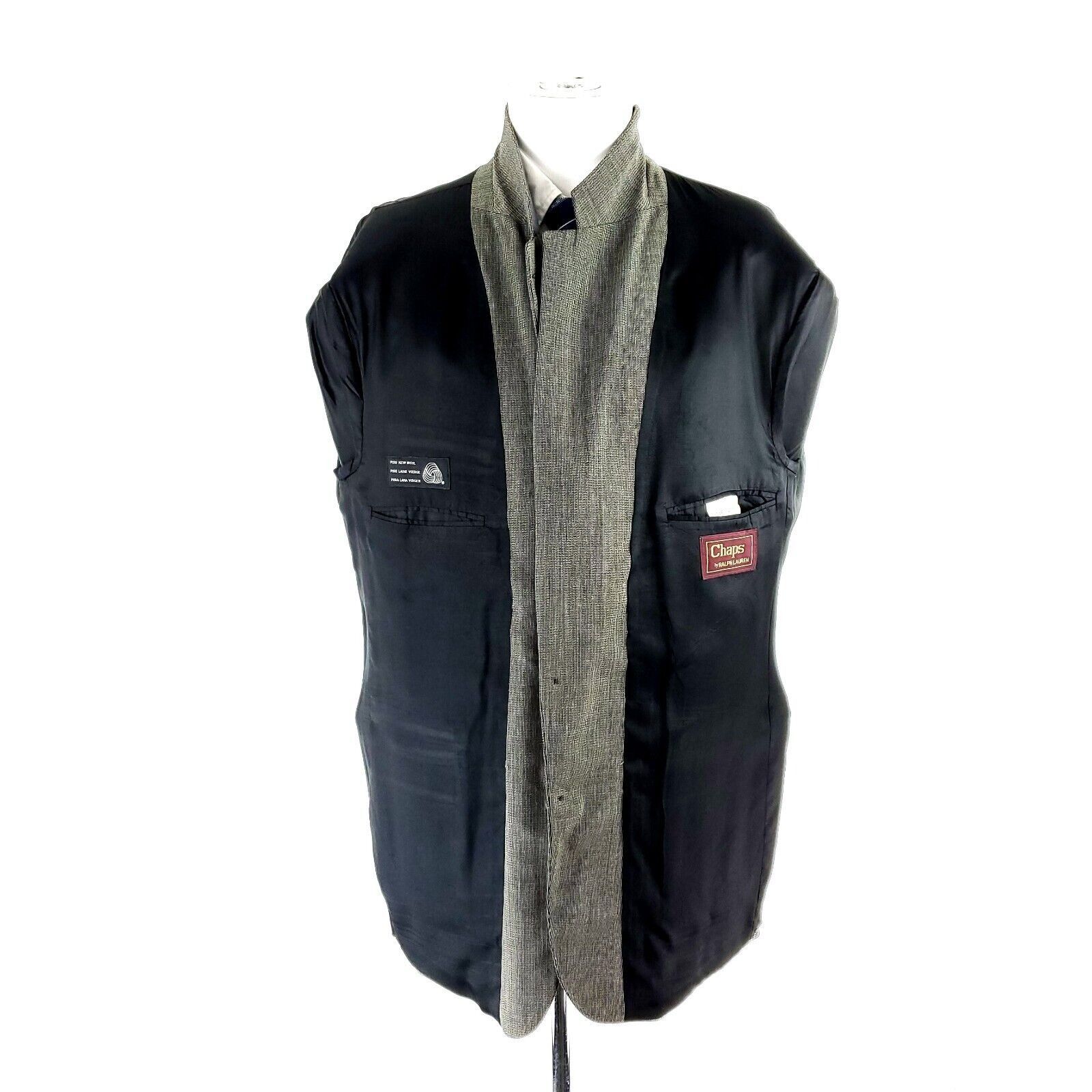 Ralph Lauren Chaps Ralph Lauren Wool 3 Button Sport Coat 44R or Slim Fit Size 44R - 9 Thumbnail