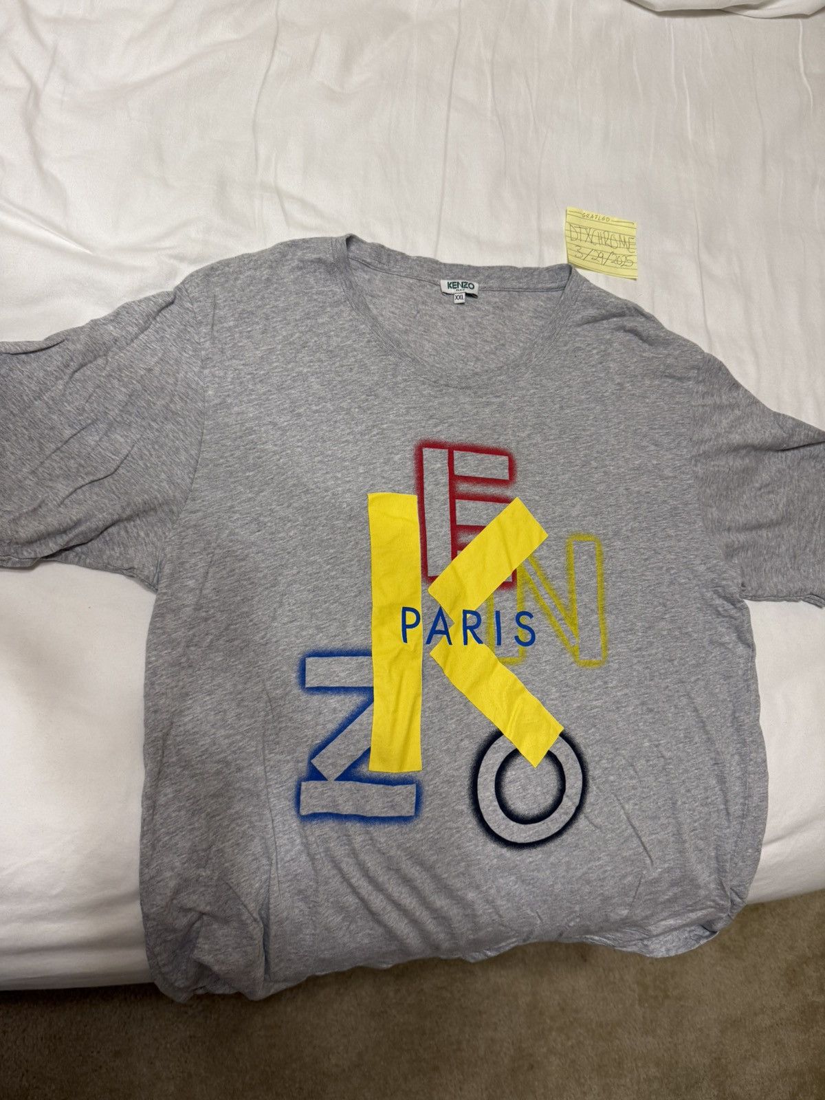 Kenzo Kenzo Logo Tee Size US XXL / EU 58 / 5 - 1 Thumbnail