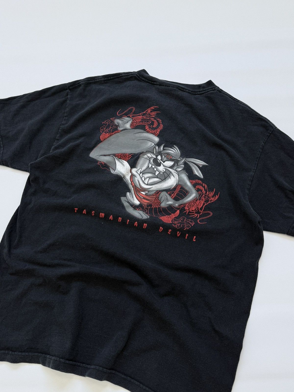 Cartoon Network Vintage 90s Taz Looney Tunes Karate Graphic T-Shirt Size US L / EU 52-54 / 3 - 3 Thumbnail