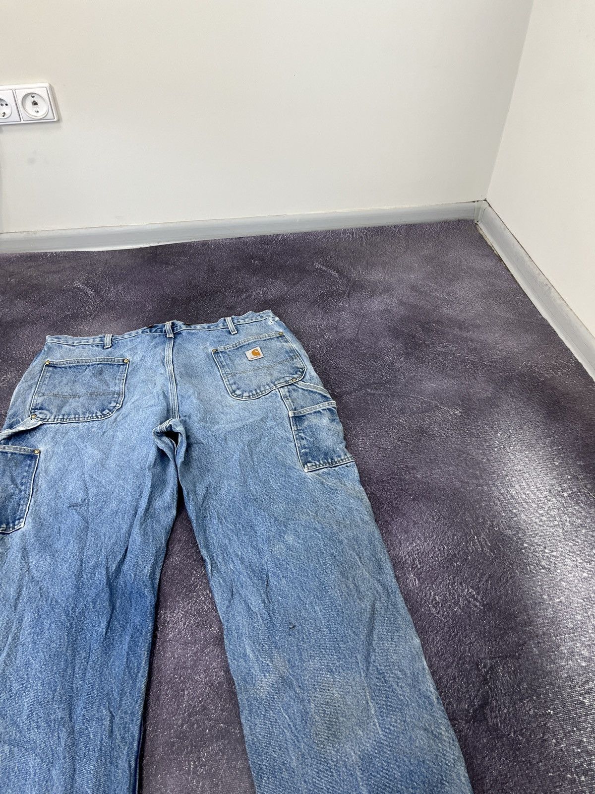 Carhartt Vintage 90s Carhartt Double Knee Faded Baggy Pants Jeans Size US 40 / EU 56 - 16 Thumbnail