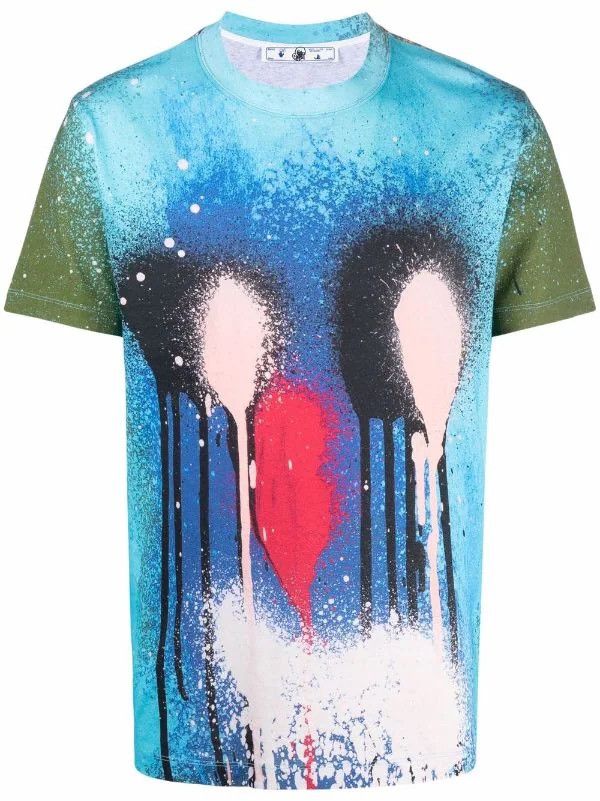 Off-White × Virgil Abloh Off-White x Katsu spray paint T-shirt Size US XL / EU 56 / 4 - 10 Thumbnail