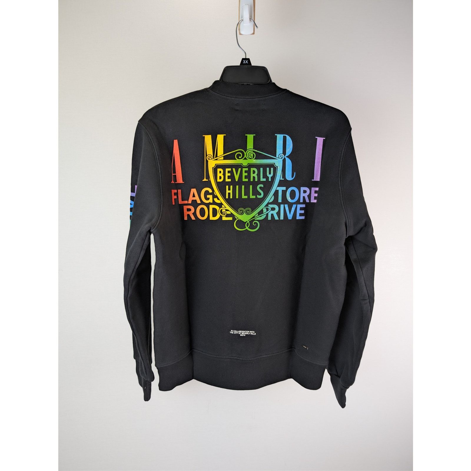 Amiri o1rshd1 Amiri Beverly Hills Crewneck Sweatshirt in Black Size US M / EU 48-50 / 2 - 10 Thumbnail