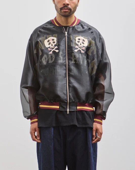 Kapital Kapital Sheer Pearl Souvenir Jacket (Rain SKULL) Size US M / EU 48-50 / 2 - 3 Thumbnail