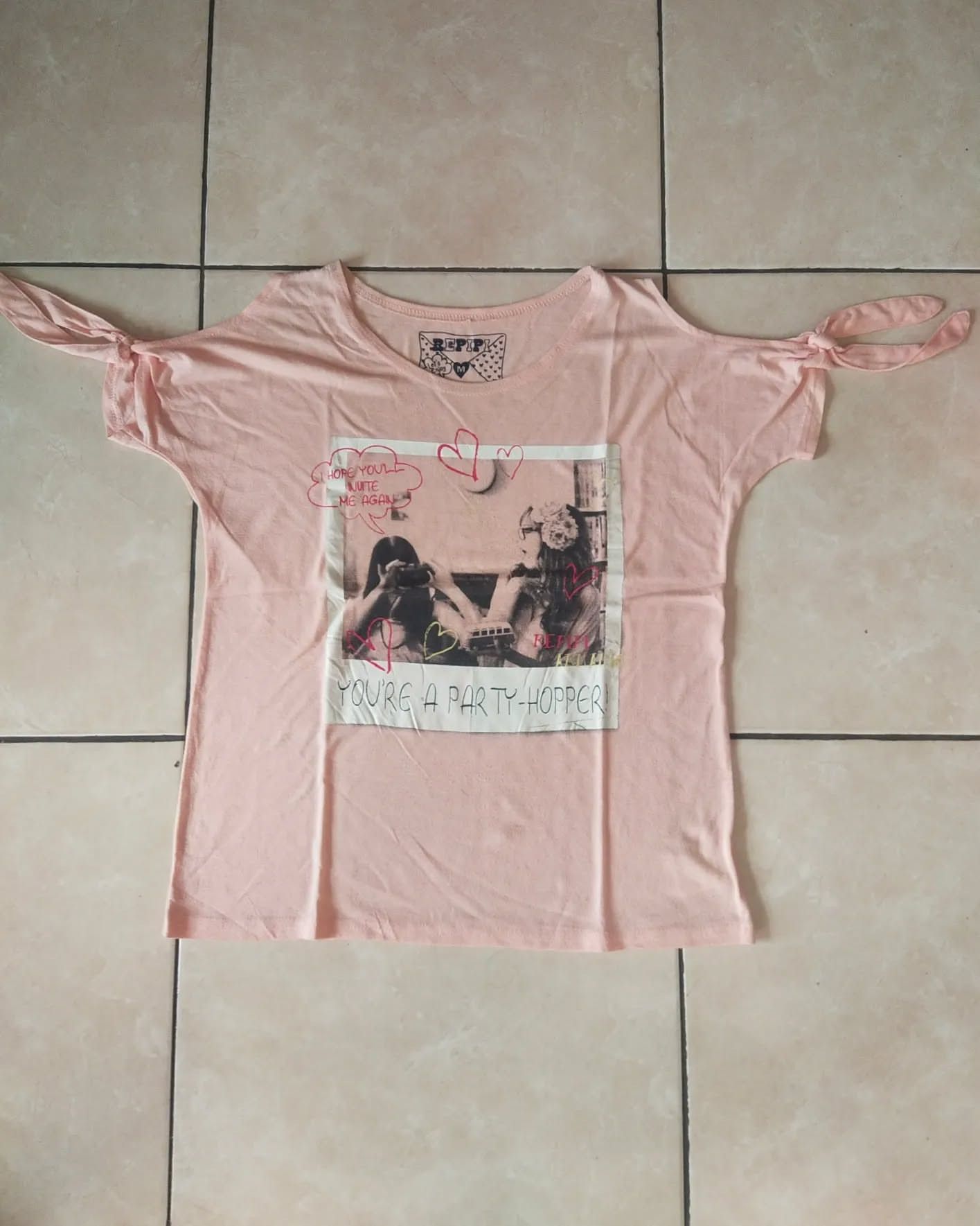 If Six Was Nine × Japanese Brand Repipi Armario Pink Girl Art Woman Tees Size M / US 6-8 / IT 42-44 - 2 Thumbnail