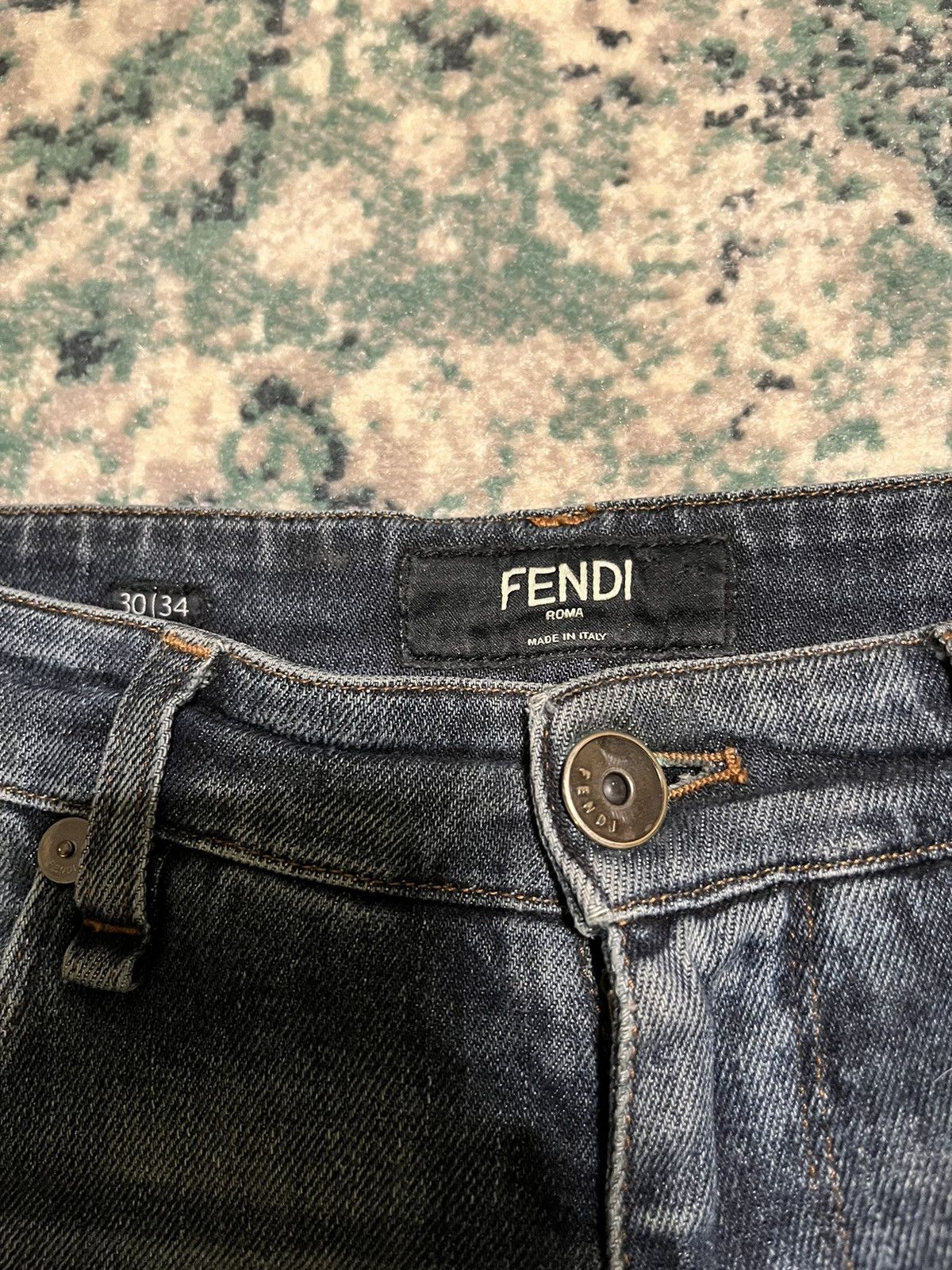 Fendi Fendi Vintage Distressed Denim Size US 30 / EU 46 - 3 Thumbnail