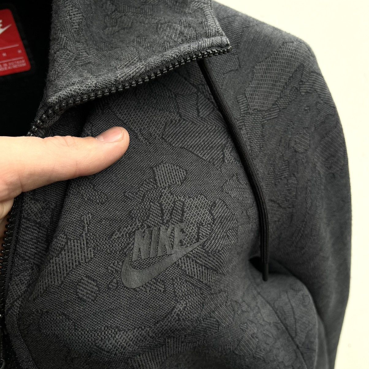 Nike Nike Tech Fleece Hoodie Grey Jacquard Camo Track Jacket Size US M / EU 48-50 / 2 - 3 Thumbnail