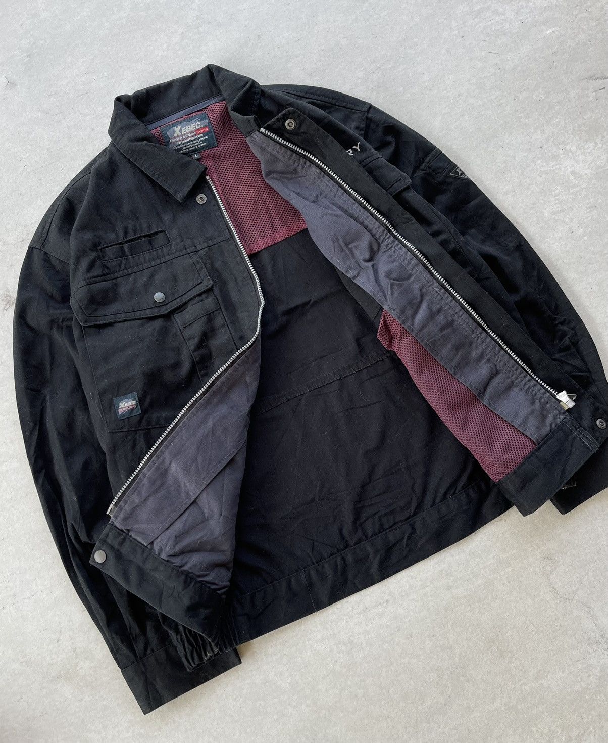 Japanese Brand XEBEC MEN'S EMBROIDERED LOGO WORKS JACKET Size US L / EU 52-54 / 3 - 6 Thumbnail