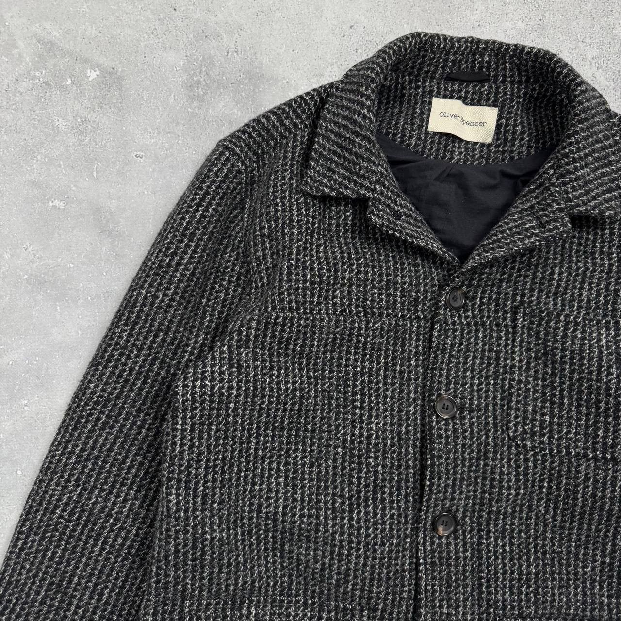 Oliver Spencer Oliver Spencer Cowboy Slim Fit Houndstooth Wool Jacket Size US L / EU 52-54 / 3 - 4 Thumbnail