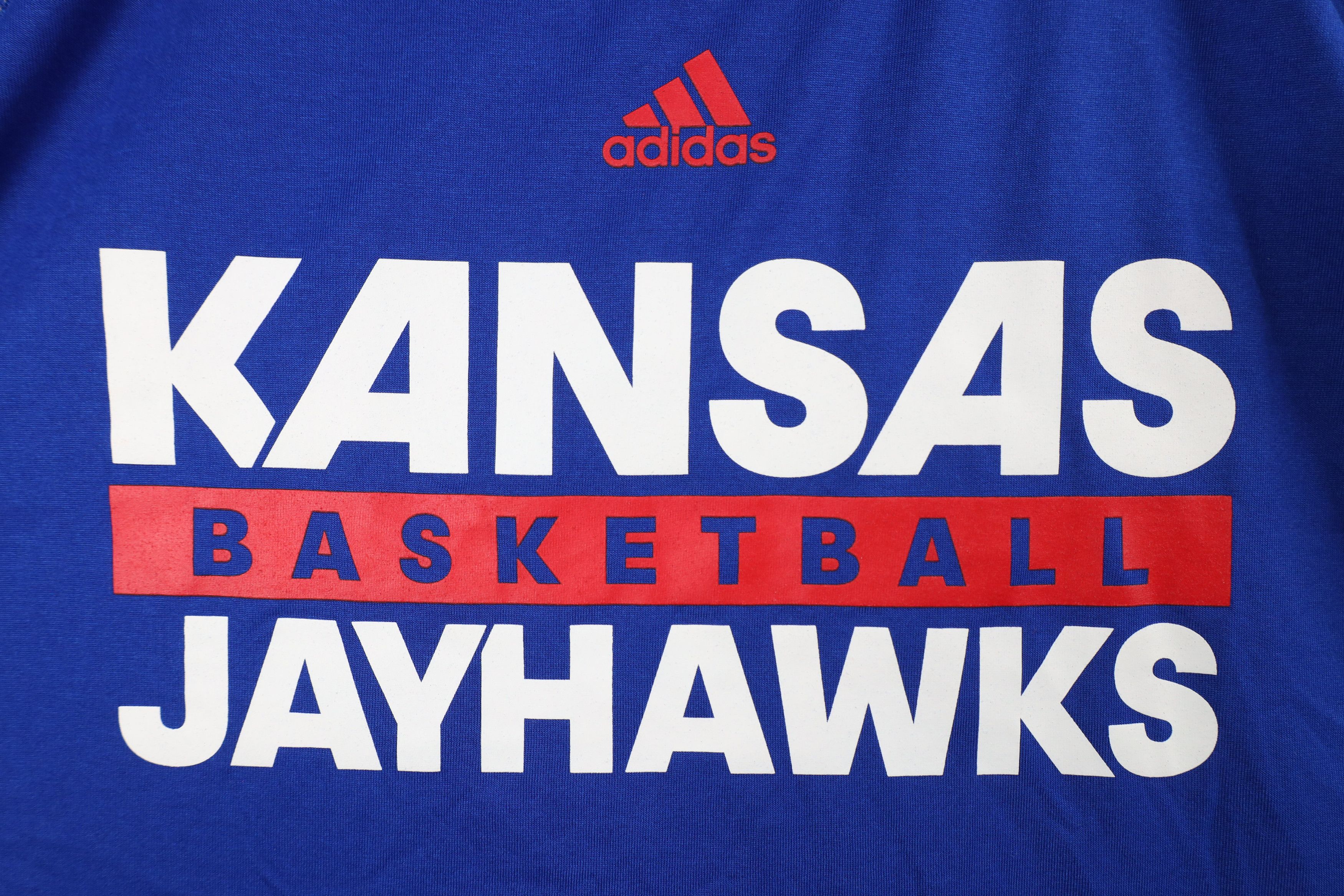 Adidas × Vintage New Adidas Spell Kansas University Basketball T-Shirt Blue Size US XXL / EU 58 / 5 - 4 Thumbnail