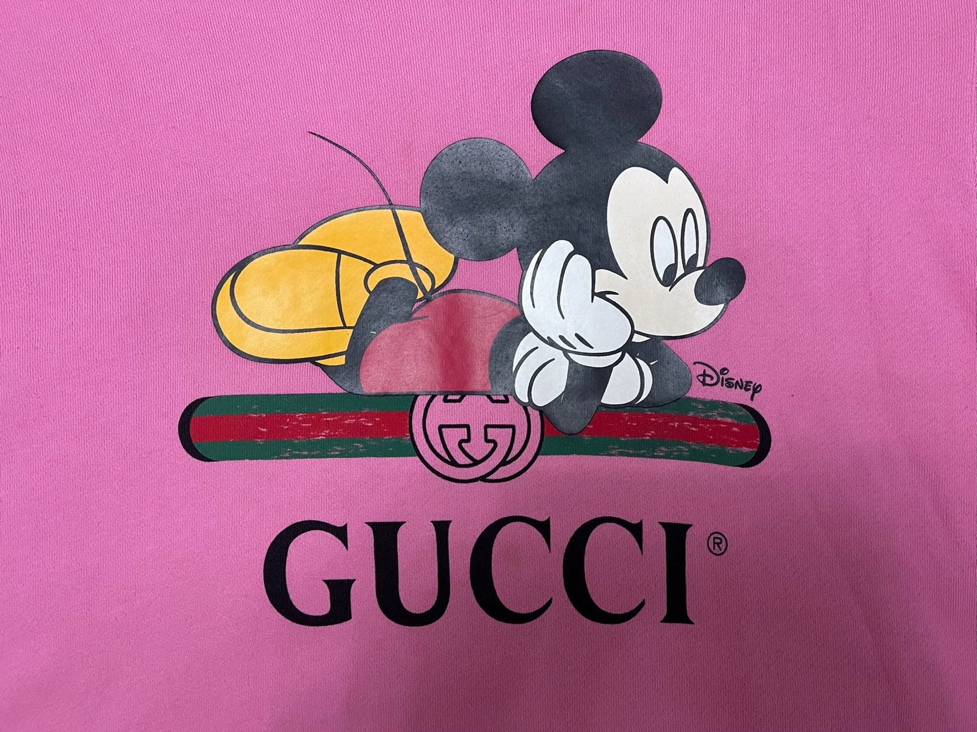 Gucci Gucci Pink OS Cotton Sweatshirt L (Unisex) Size US L / EU 52-54 / 3 - 3 Thumbnail