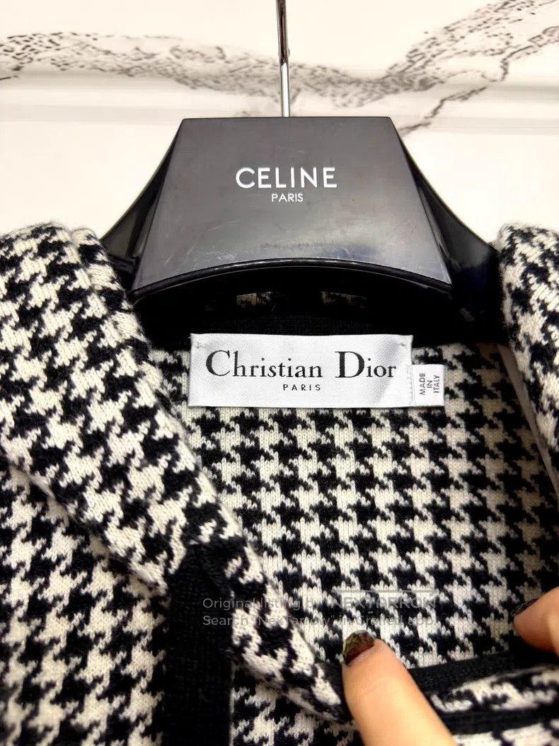 Dior Dior Houndstooth Cloak Size XXS / US 00 / IT 34 - 2 Thumbnail