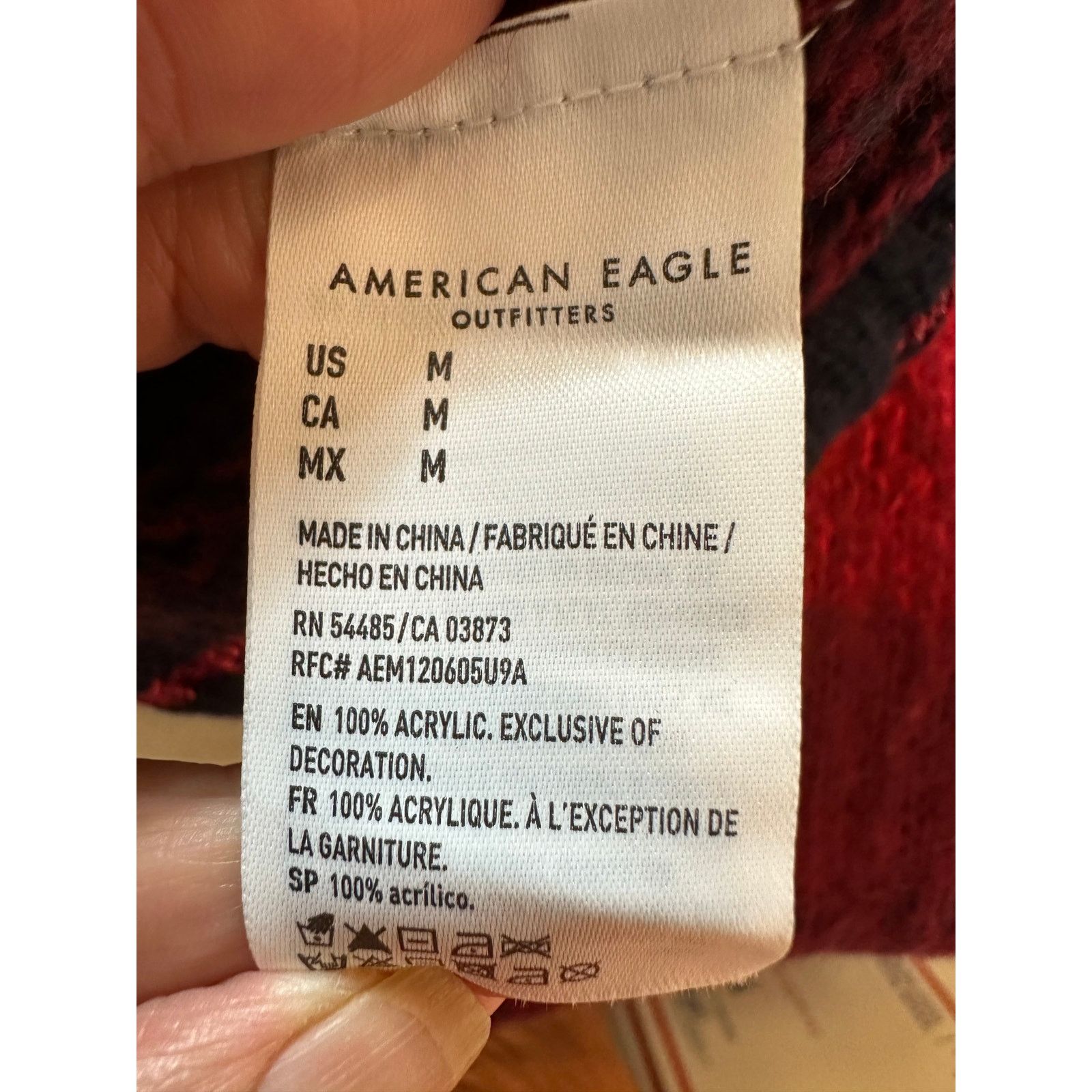 American Eagle Outfitters Red Ombre Mock Neck Soft American Eagle Outfitters Sweater M Size M / US 6-8 / IT 42-44 - 14 Thumbnail
