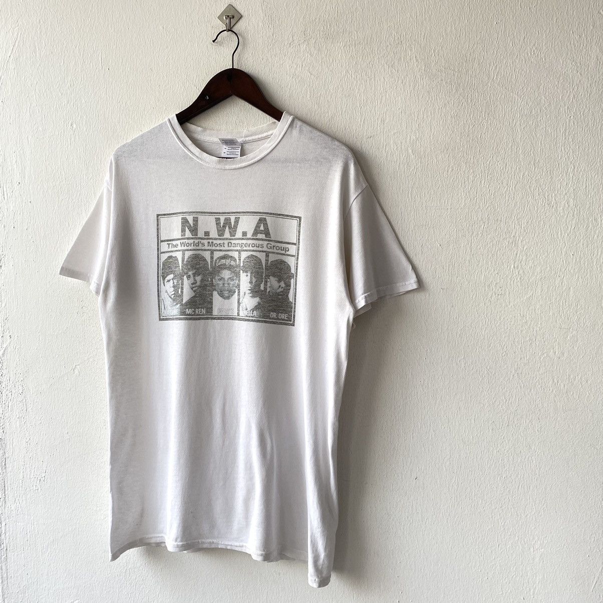 Band Tees × Rap Tees × Vintage N.W.A The World’s Most Dangerous Gang T Shirt Size US M / EU 48-50 / 2 - 2 Thumbnail