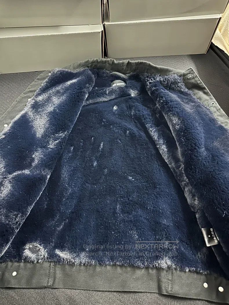 Raf Simons Raf Simons Fur denim coat Size US S / EU 44-46 / 1 - 5 Thumbnail