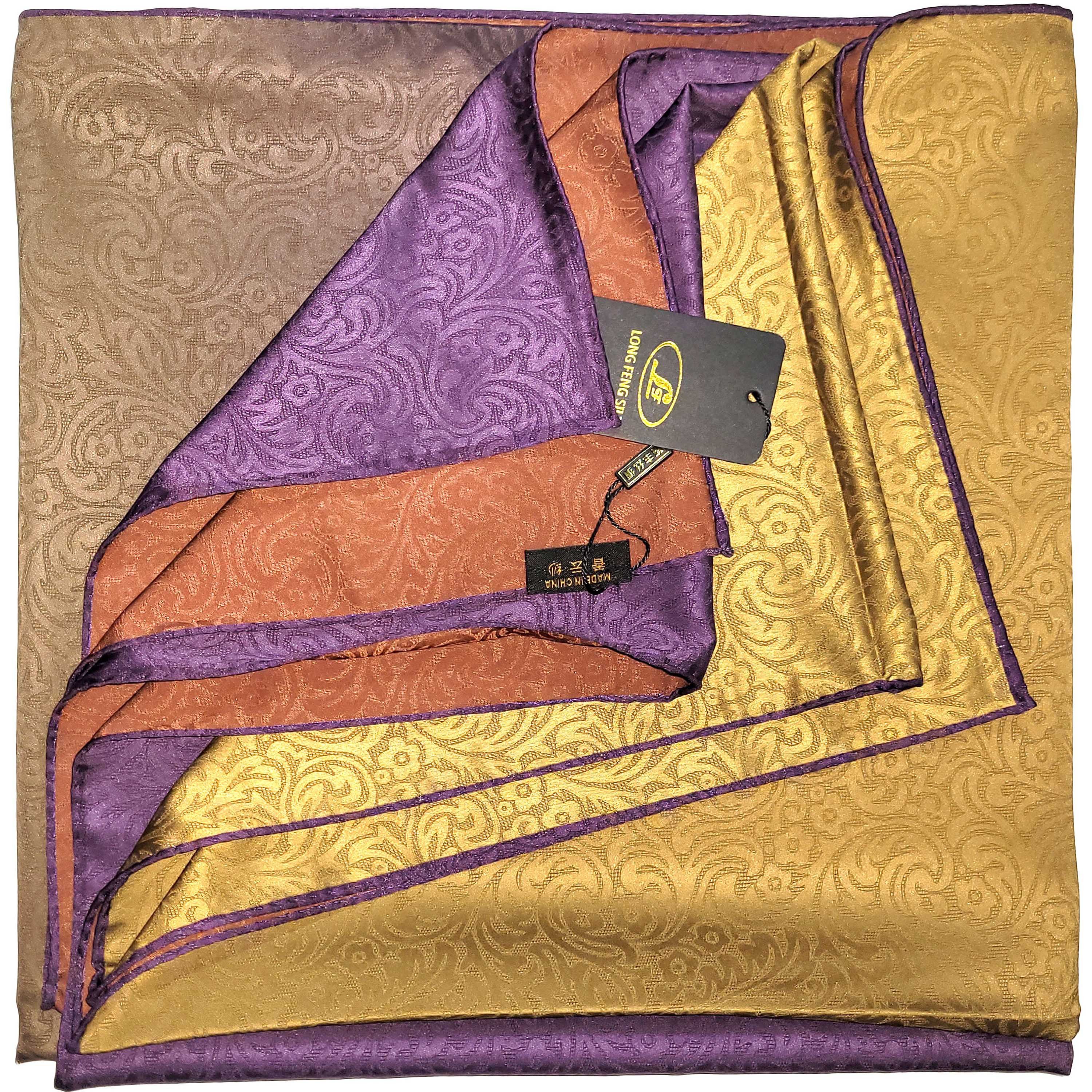 Other NWT Double Sided Silk Scarf 52"x52" Large Square Wrap 3219 Size ONE SIZE - 9 Thumbnail