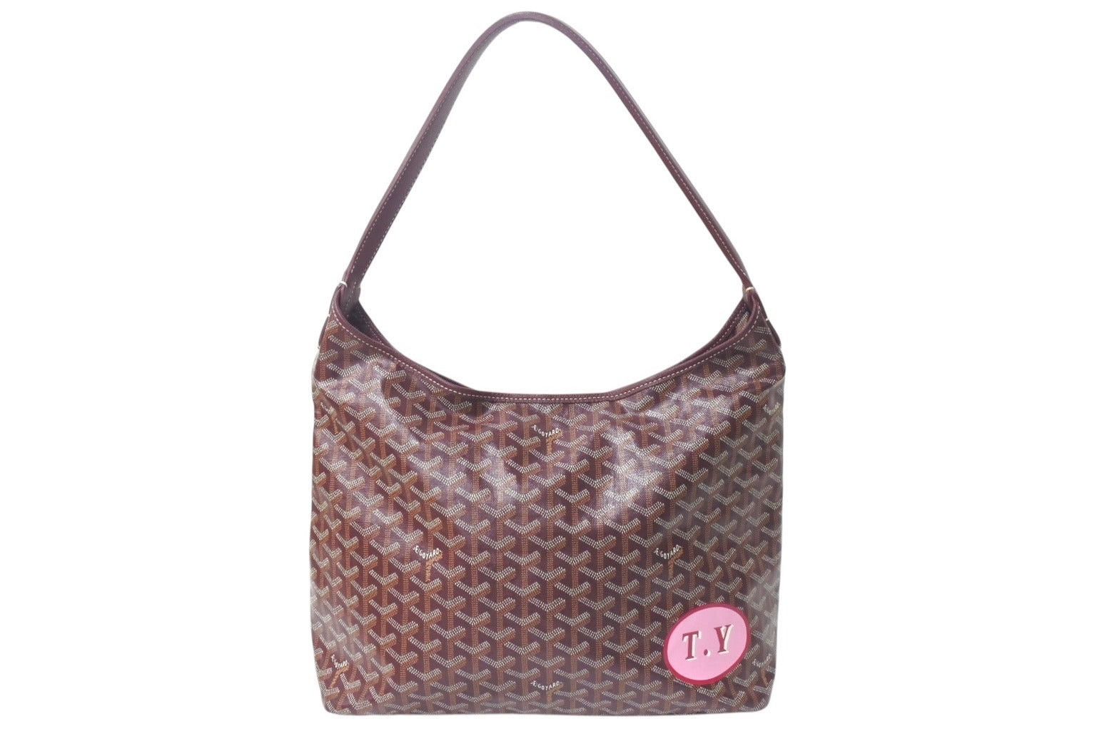 Goyard Boheme Hobo Bag Shoulder Bag in Wine Red, Men's