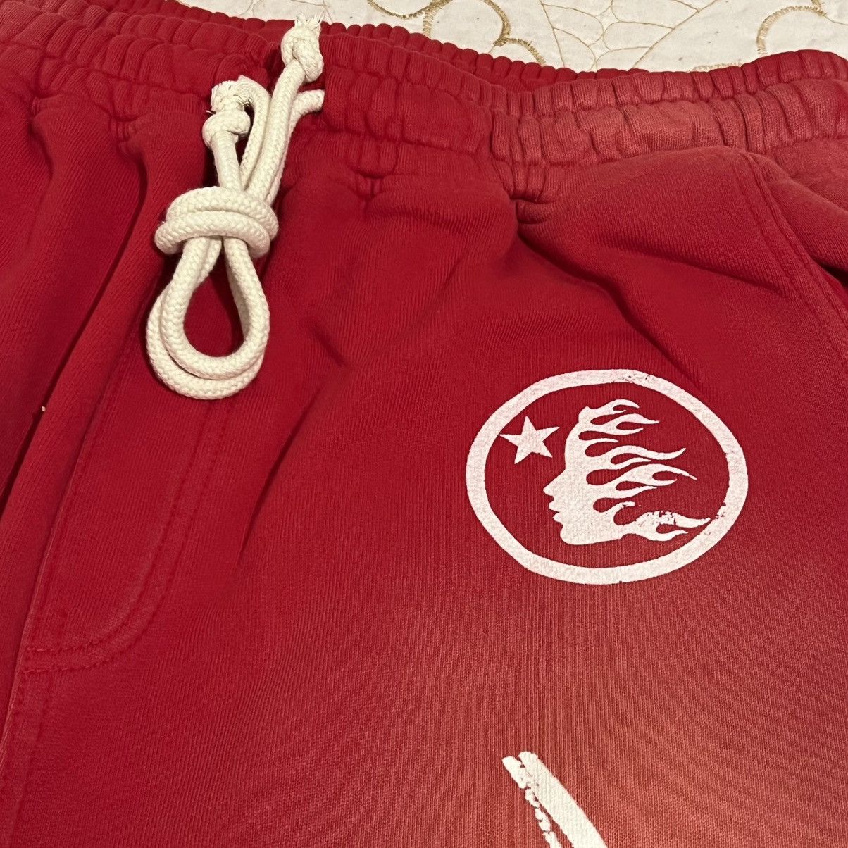 HELLSTAR Hellstar Records Red Flare Sweatpants size XXL Size US 44 / EU 60 - 4 Thumbnail