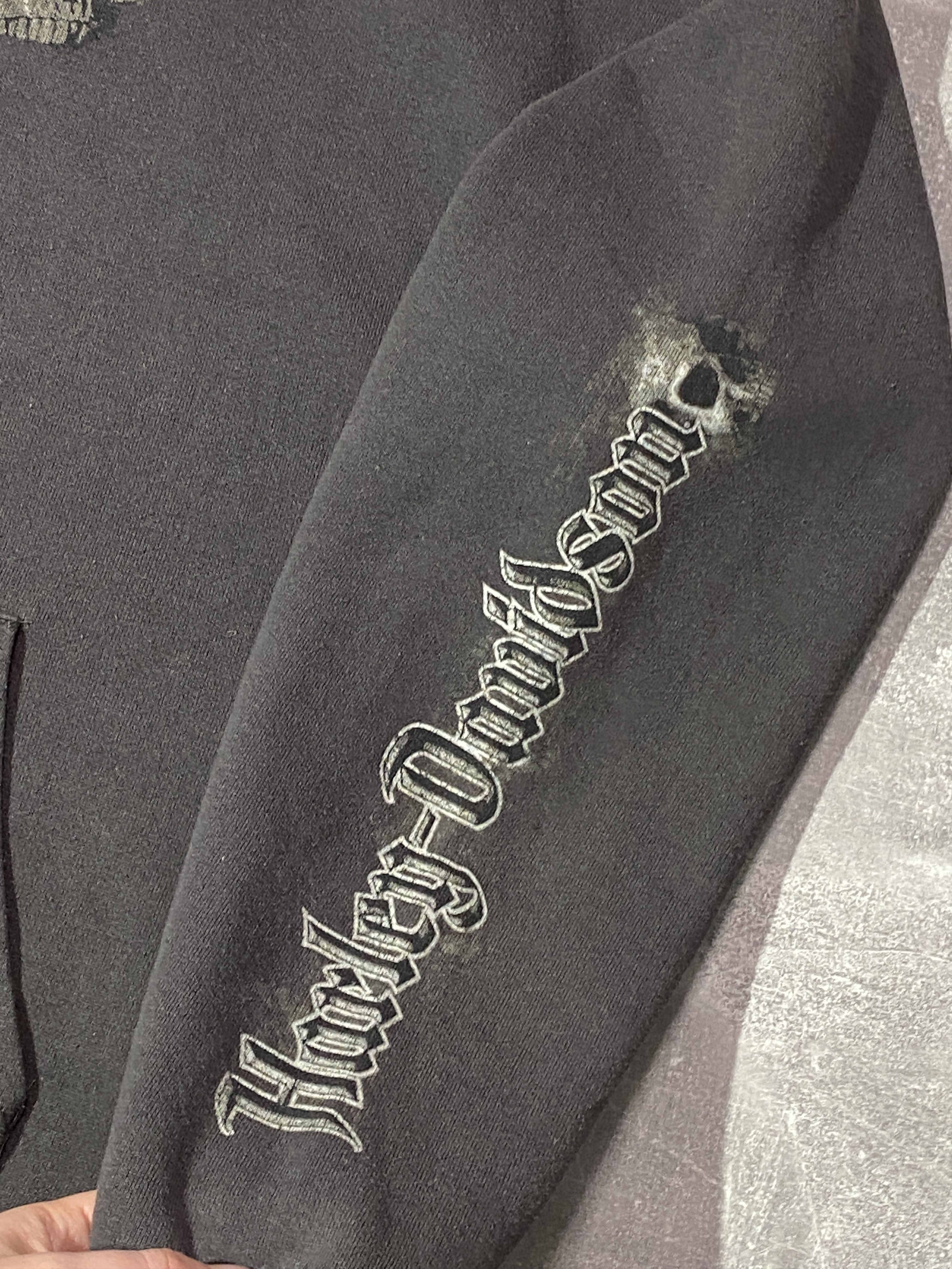 Harley Davidson Vintage 2002s Harley Davidson Skull Logo Hoodie Size US L / EU 52-54 / 3 - 3 Thumbnail