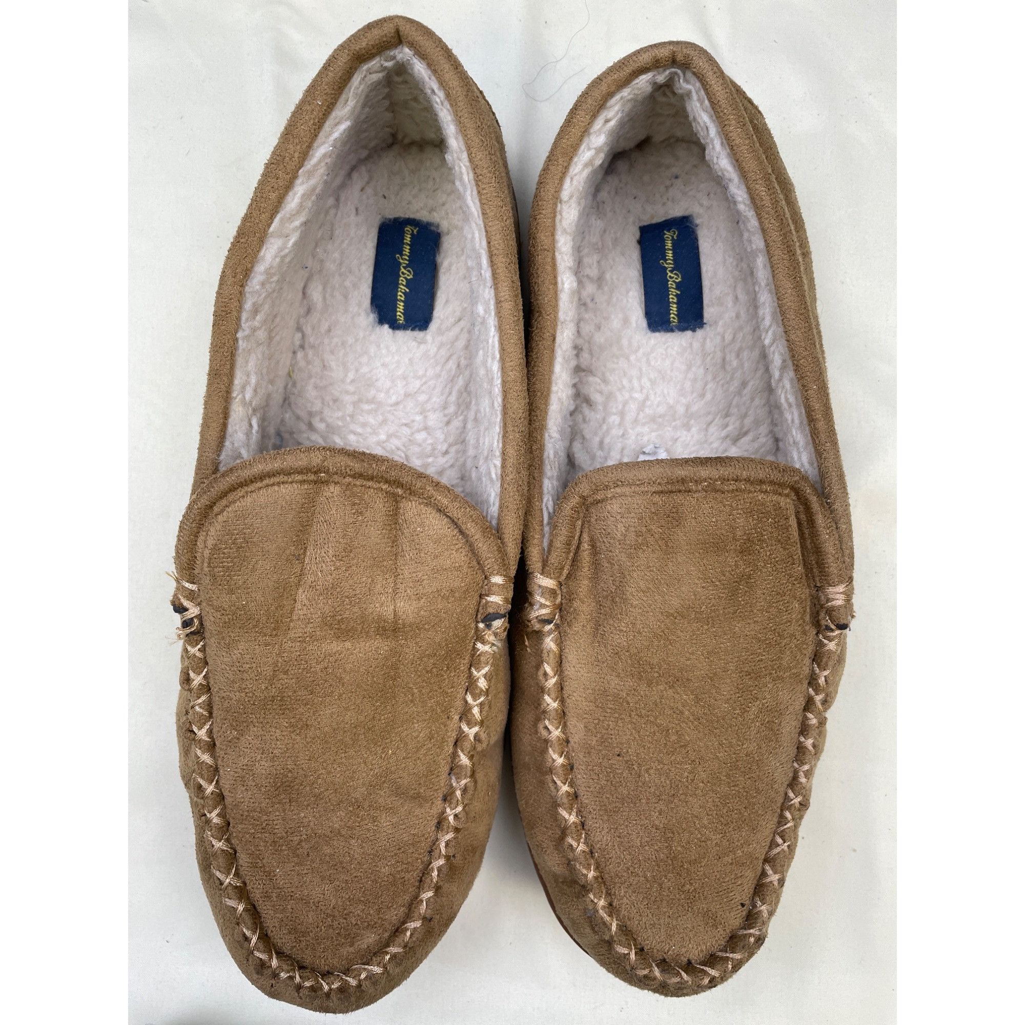Tommy Bahama Tommy Bahama Men's Suede / Faux Fur Moccasins Slippers/Shoes Size US 10 / EU 43 - 2 Thumbnail