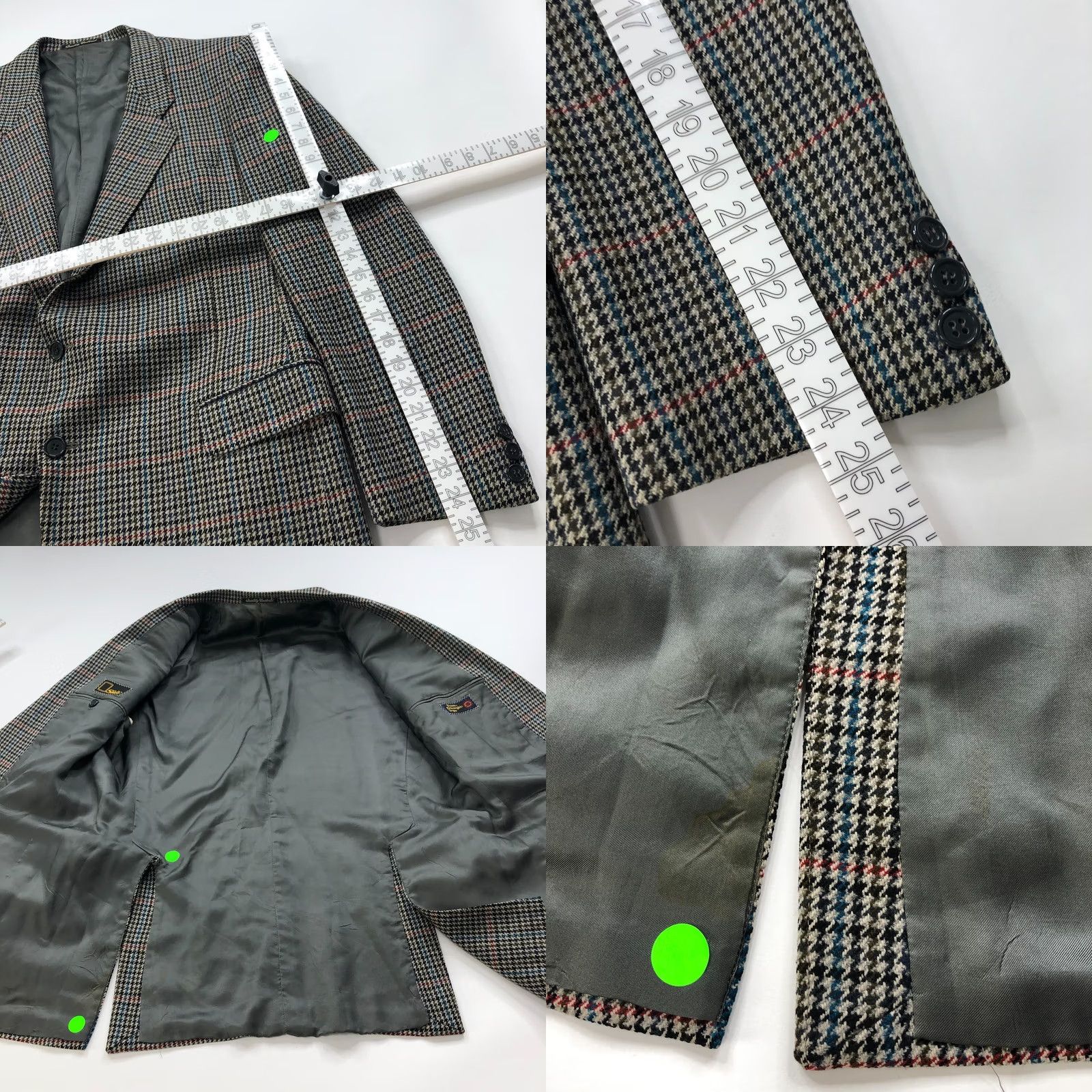 Ermenegildo Zegna Ermenegildo Zegna Tessuto Houndstooth 44 Wool Sport Coat Beige Black Mens Jacket Single-Breasted Notch Lapel Two-Button Front Regular Vintage No Size US S / EU 44-46 / 1 - 9 Thumbnail