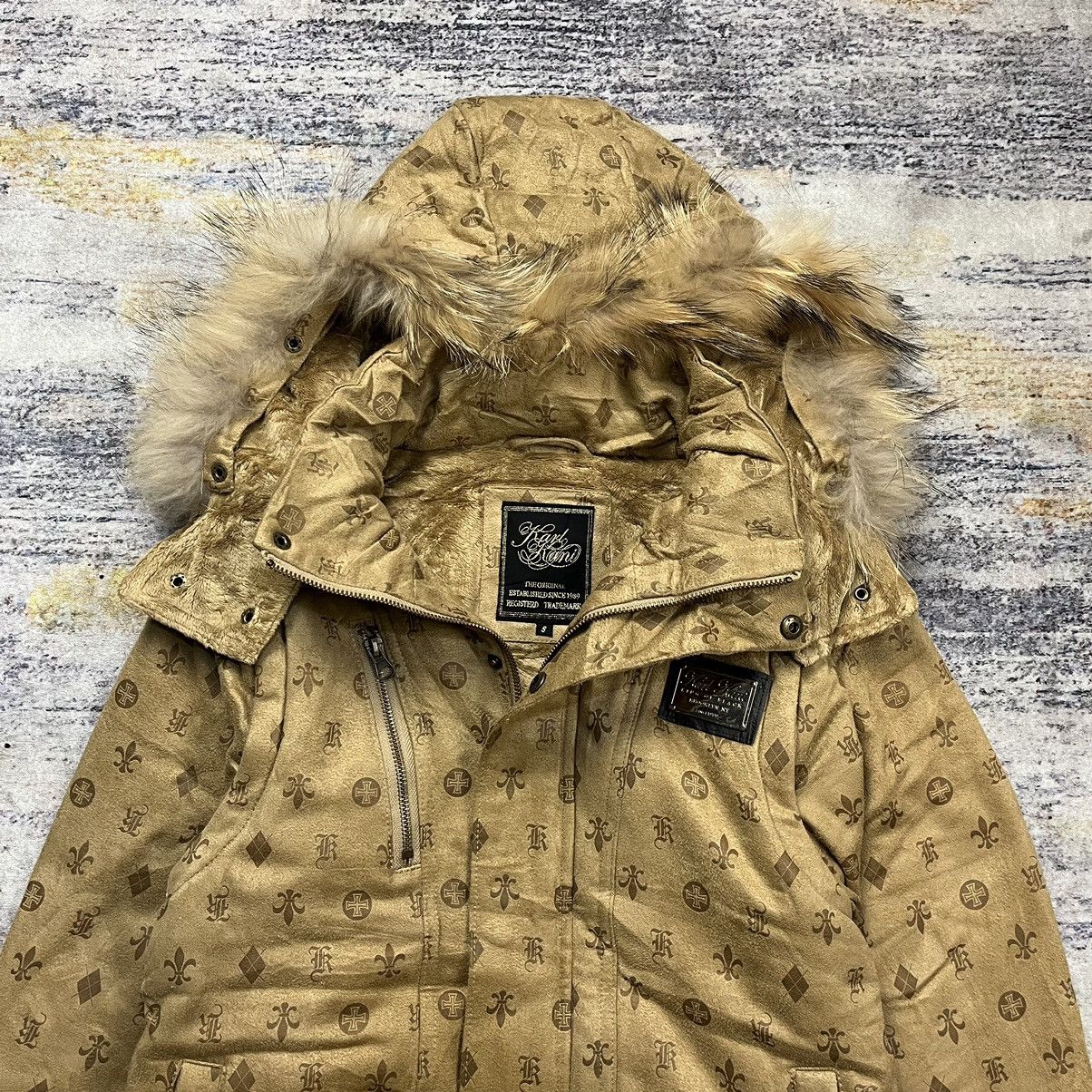 Karl Kani Vintage y2k Karl Kani fur hoodie monogram jacket 2 way Size US S / EU 44-46 / 1 - 7 Thumbnail