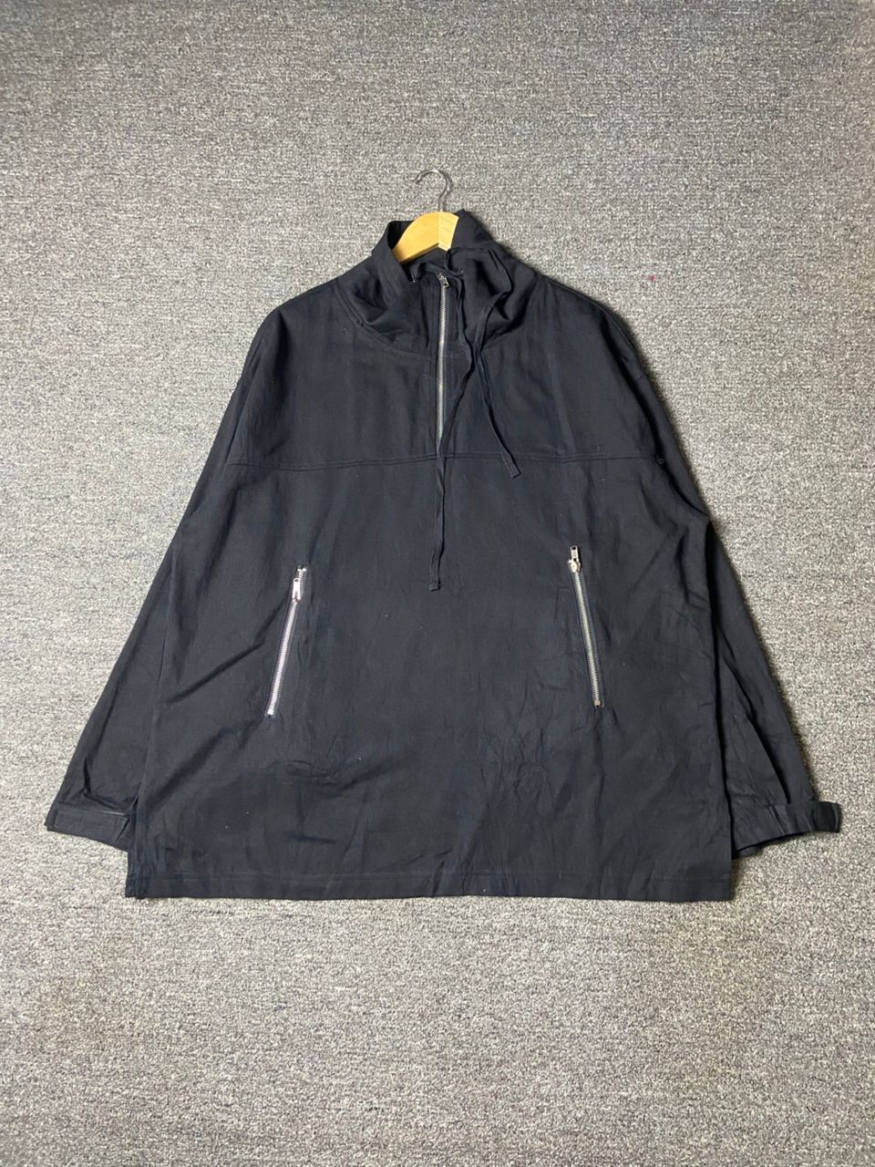 Japanese Brand Tree Cafe Brand Quarter Zip Pullover Jacket (176) Size US L / EU 52-54 / 3 - 1 Thumbnail