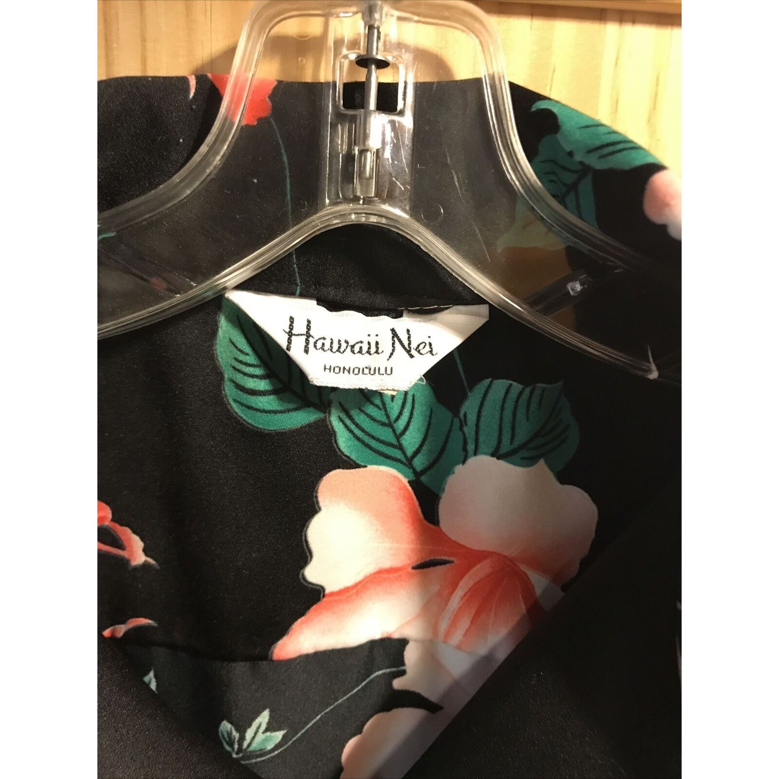 Other Hawaii Nei Honolulu Vintage Men’s L Black Floral SS Shirt Size US L / EU 52-54 / 3 - 2 Thumbnail