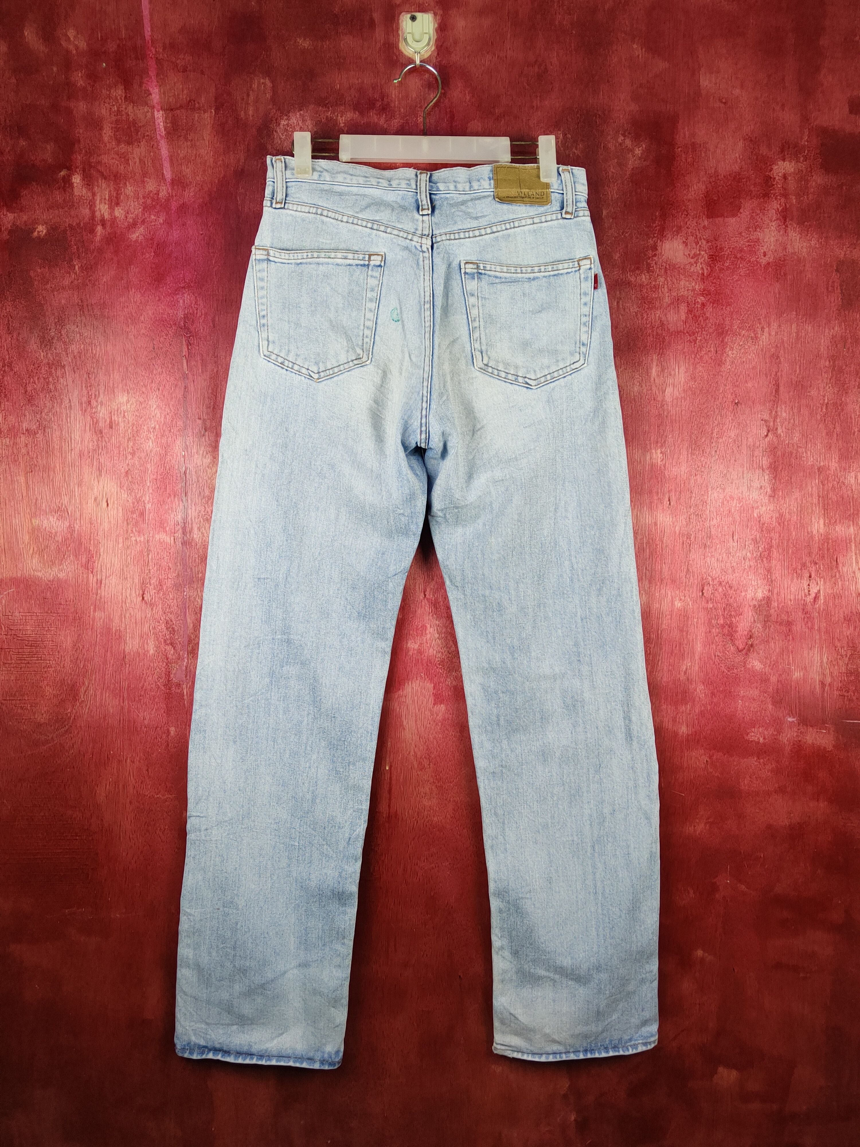 Japanese Brand Villand Blue Faded jeans vintage Denim pants #S1584 Size US 30 / EU 46 - 7 Thumbnail
