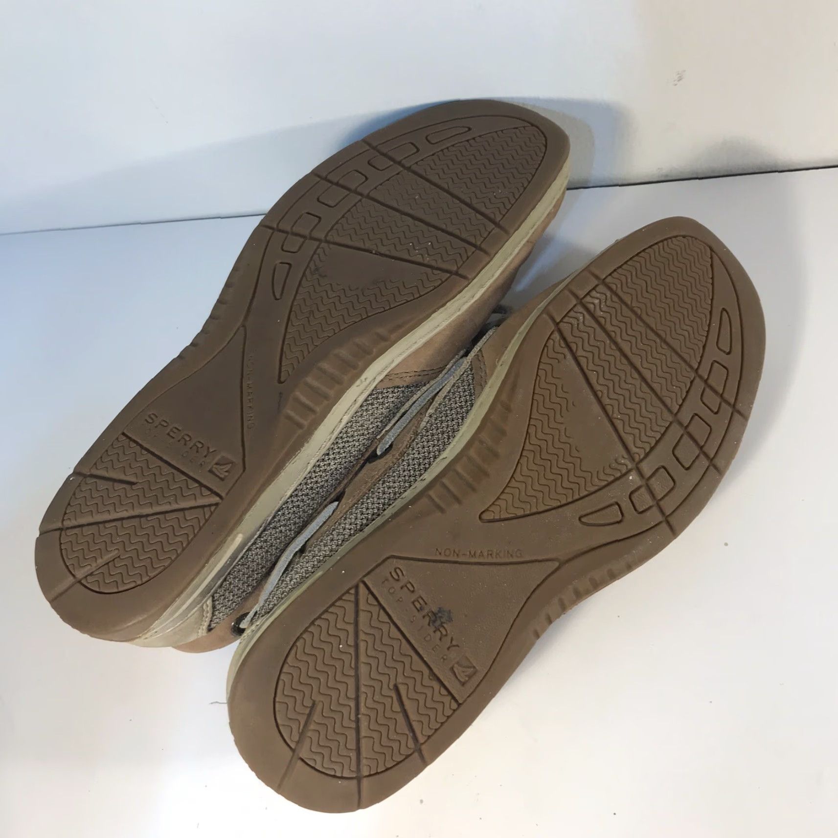 Sperry Sperry Top Sider Boat Shoes Womens Size 6.5M Leather Brown Beige Slip On Casual Nautical Comfort Shoes Size M / US 6-8 / IT 42-44 - 6 Thumbnail