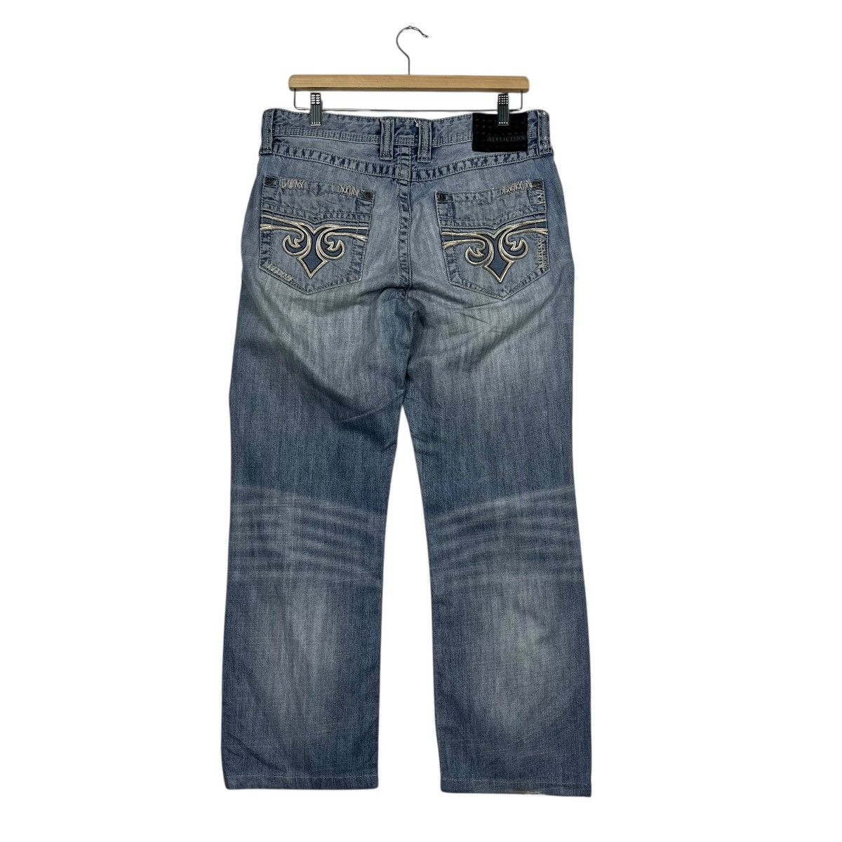 Affliction Vintage Affliction Embroidery Logo Denim Jeans Size US 32 / EU 48 - 7 Thumbnail