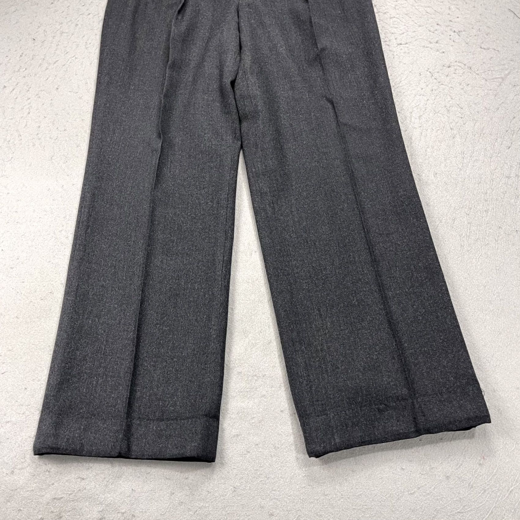 Vintage VINTAGE L.L. Bean Pants Mens 34x28 Gray Wool Trousers Made USA Dress Pants Mens 34 Size US 34 / EU 50 - 3 Thumbnail