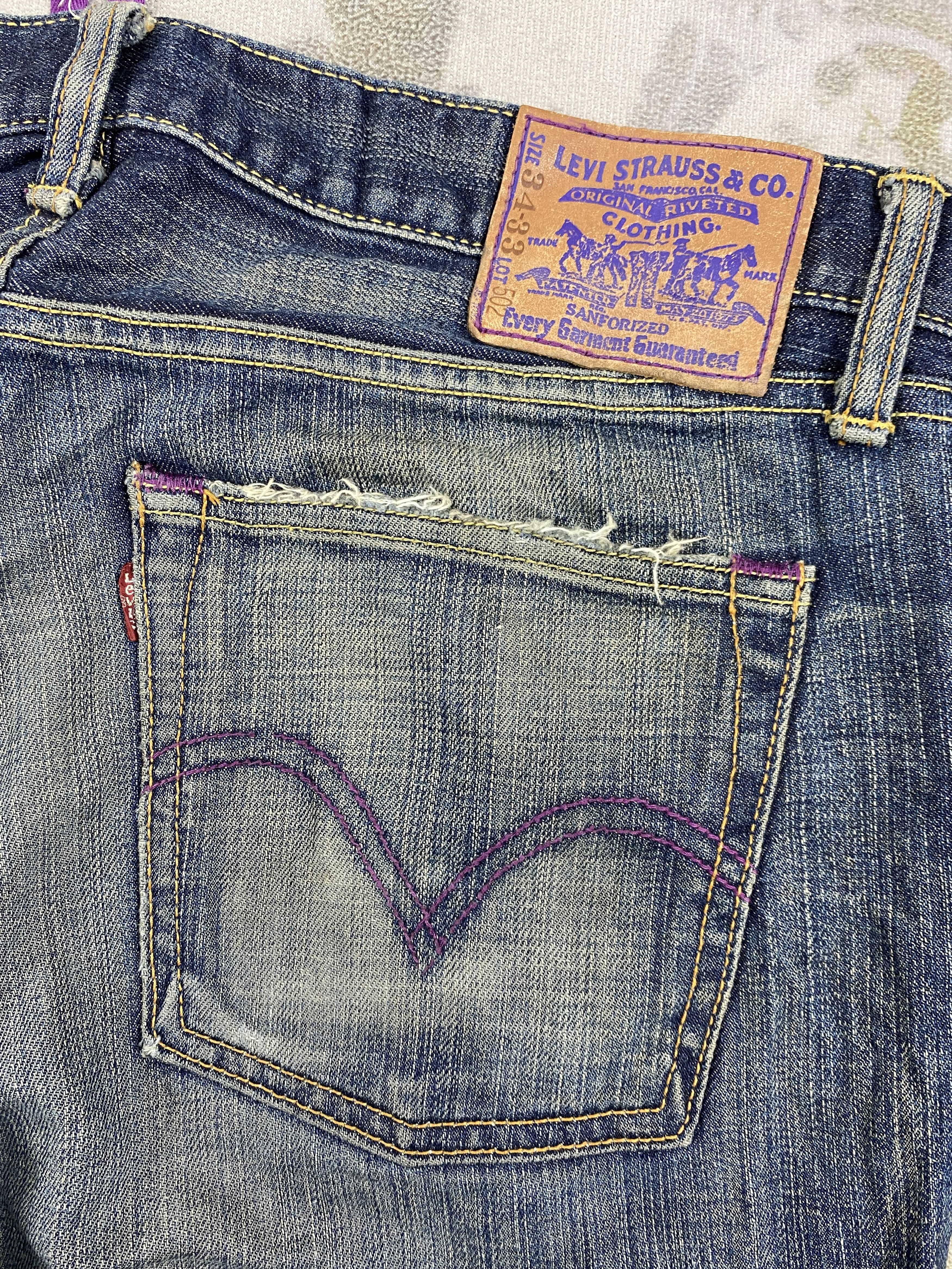 Levi's Distressed Blue Vintage Levi's 502 Jeans 36x33.5 JN3493 Size US 36 / EU 52 - 11 Thumbnail