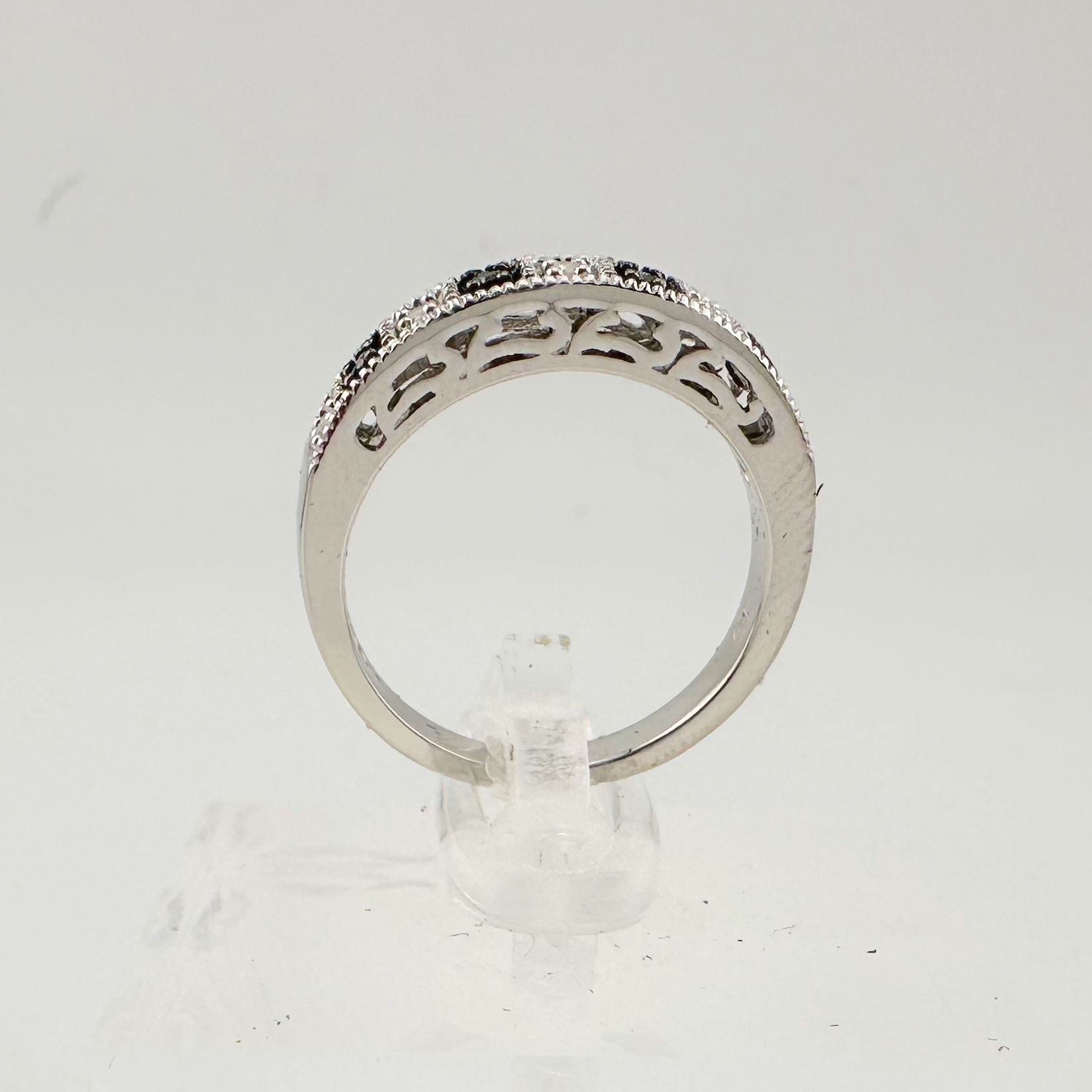 Other Natural Black and White Diamond Band Ring - size 7.25 Size ONE SIZE - 4 Thumbnail