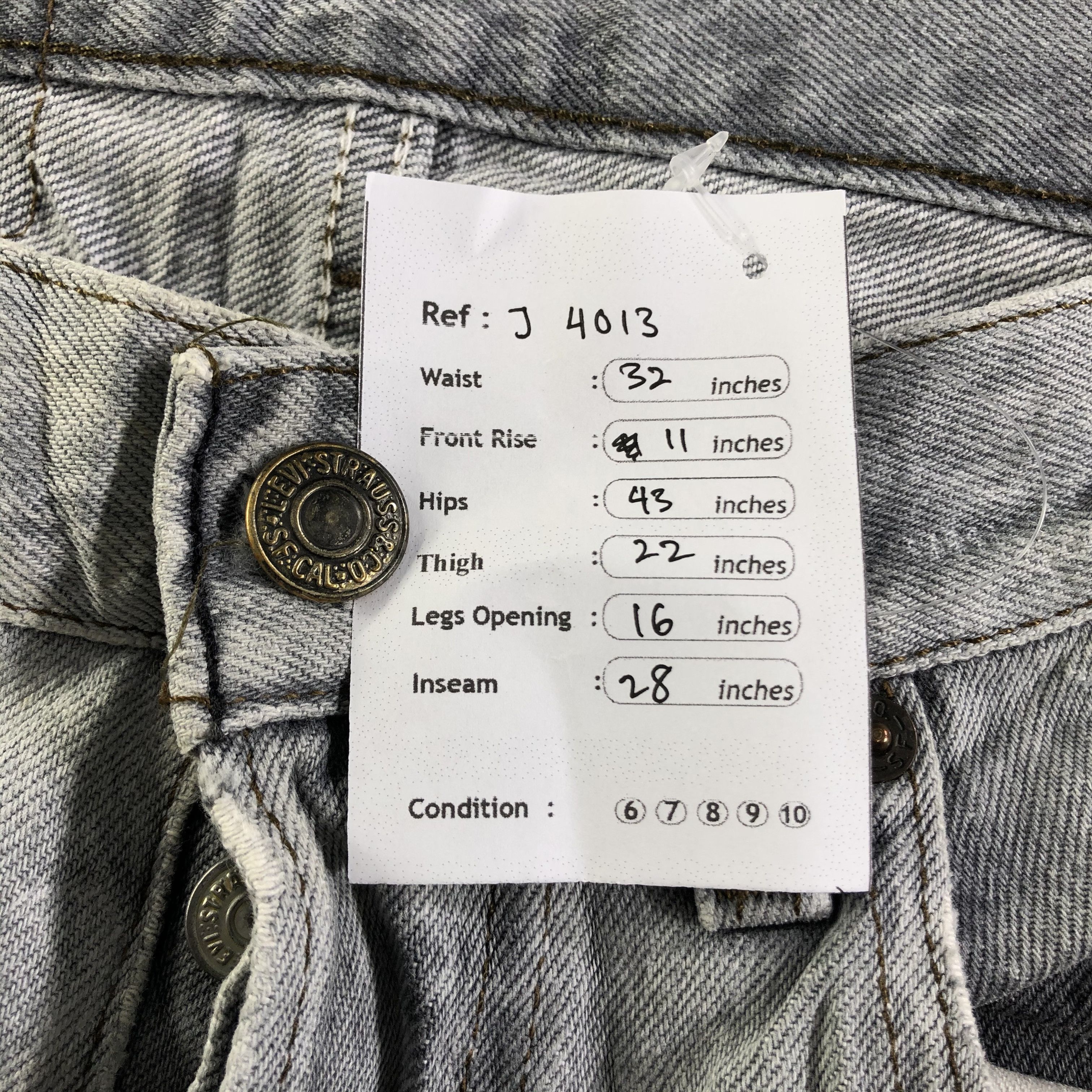 Levi's Vintage Levis 501 Jeans-J4013 Size US 32 / EU 48 - 11 Thumbnail