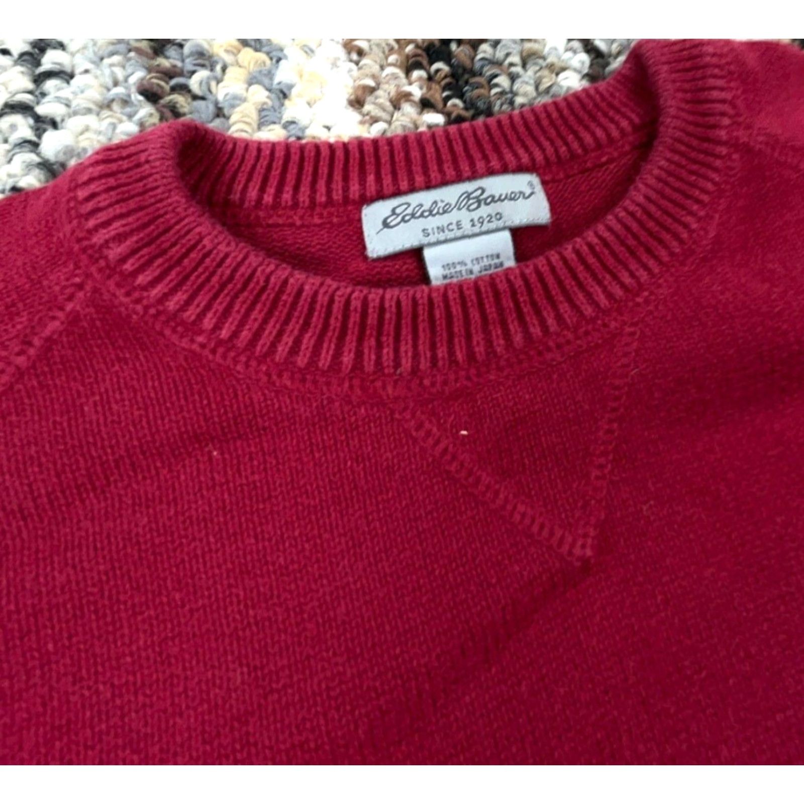 Eddie Bauer Eddie Bauer Sweater Women Medium Red Heavy Knit Pullover Crewneck Y2K Size M / US 6-8 / IT 42-44 - 4 Thumbnail