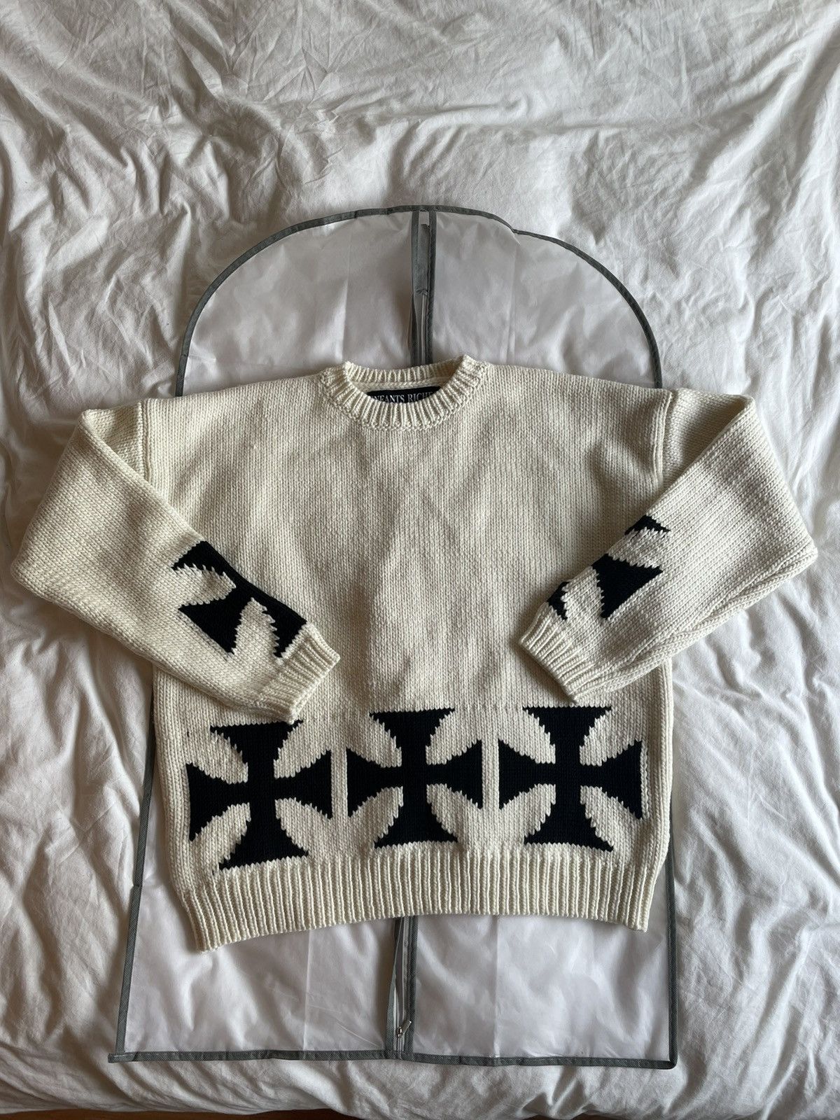 Enfants Riches Deprimes IRON CROSS KNIT Size US M / EU 48-50 / 2 - 2 Thumbnail