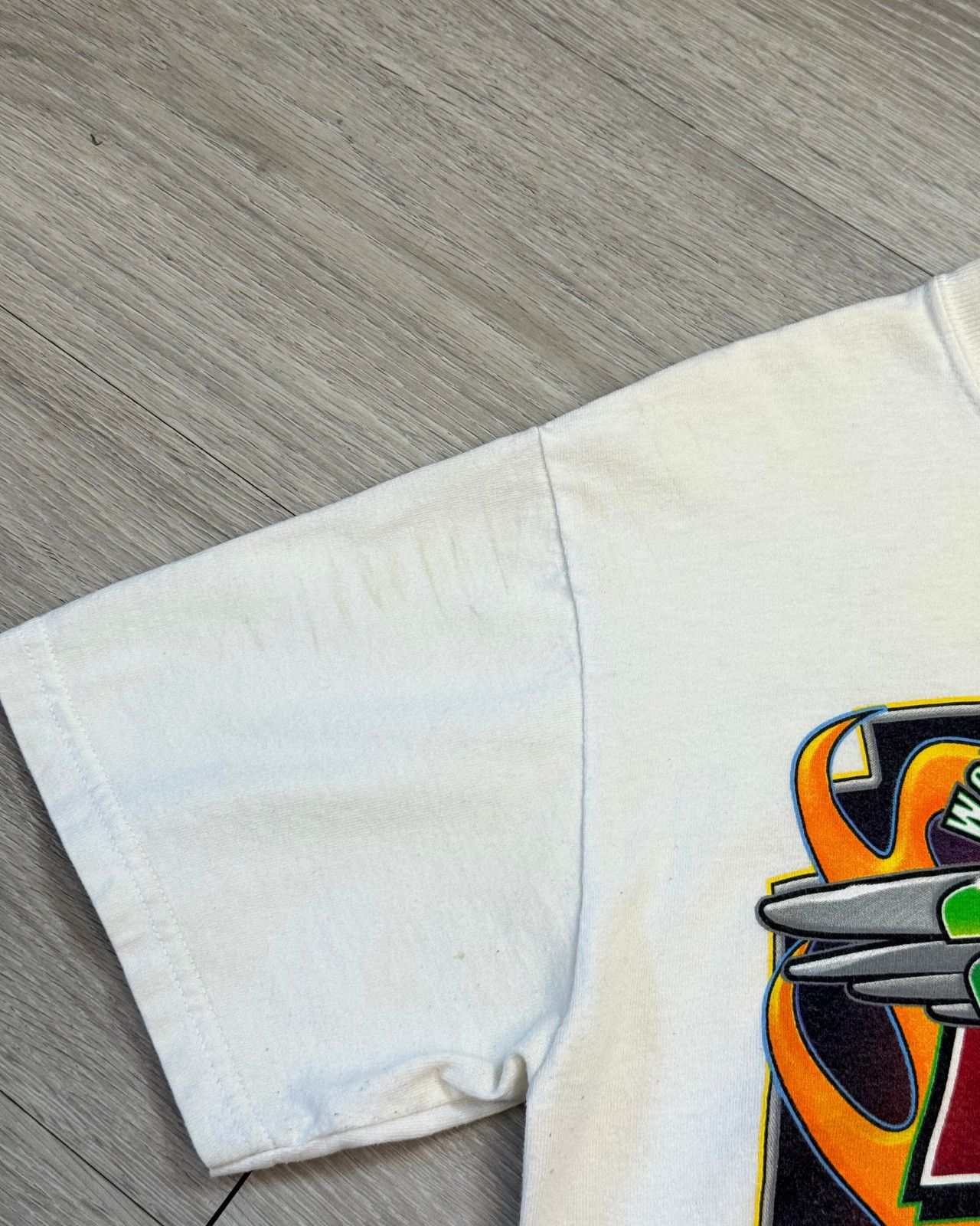 Vintage Rare 2008 Signed Steve Kinser Sprint Car Racing TShirt Small Size US S / EU 44-46 / 1 - 9 Thumbnail