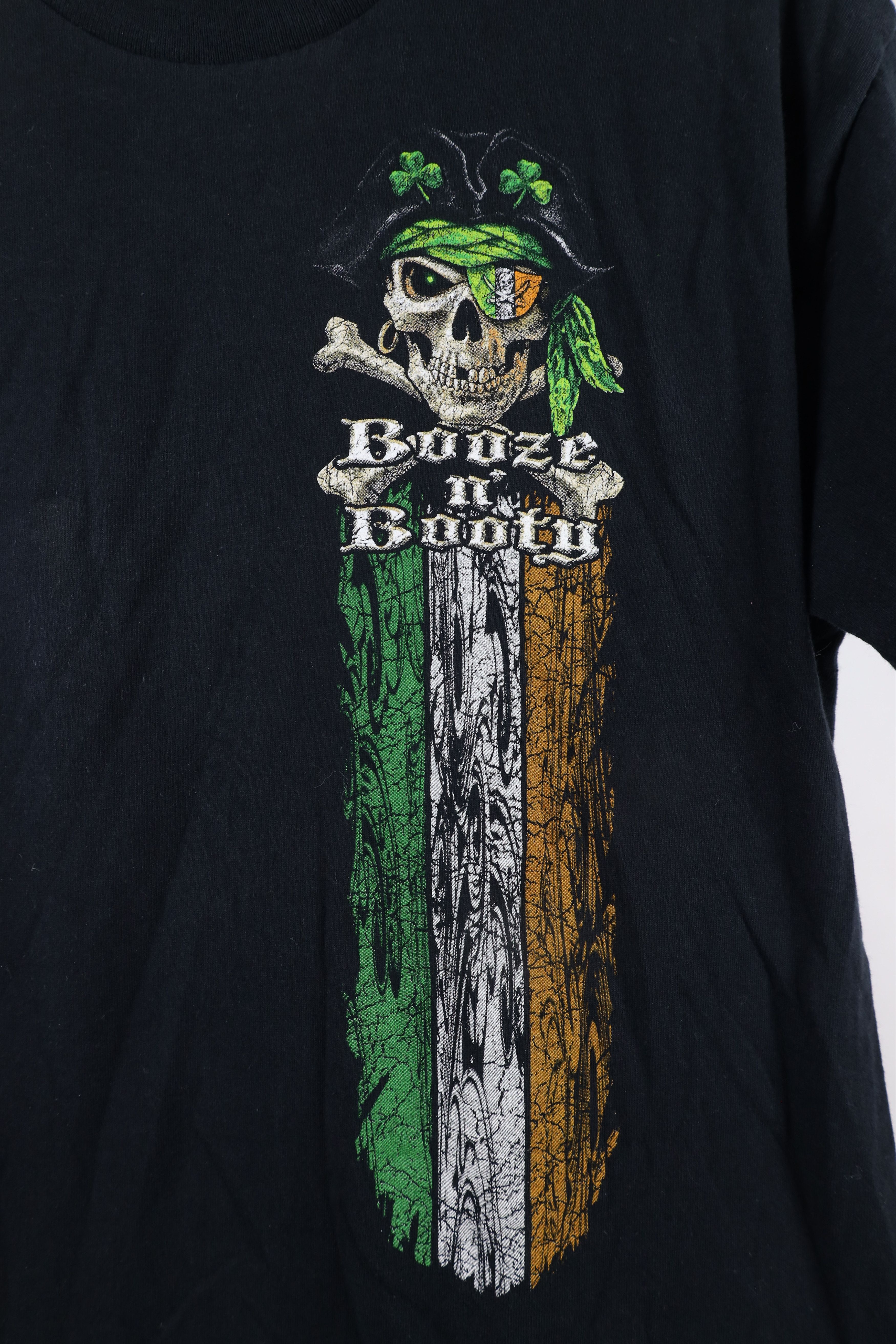 Vintage Vintage Y2K Streetwear St Patricks Day Booze N Booty T-Shirt Size US M / EU 48-50 / 2 - 4 Thumbnail
