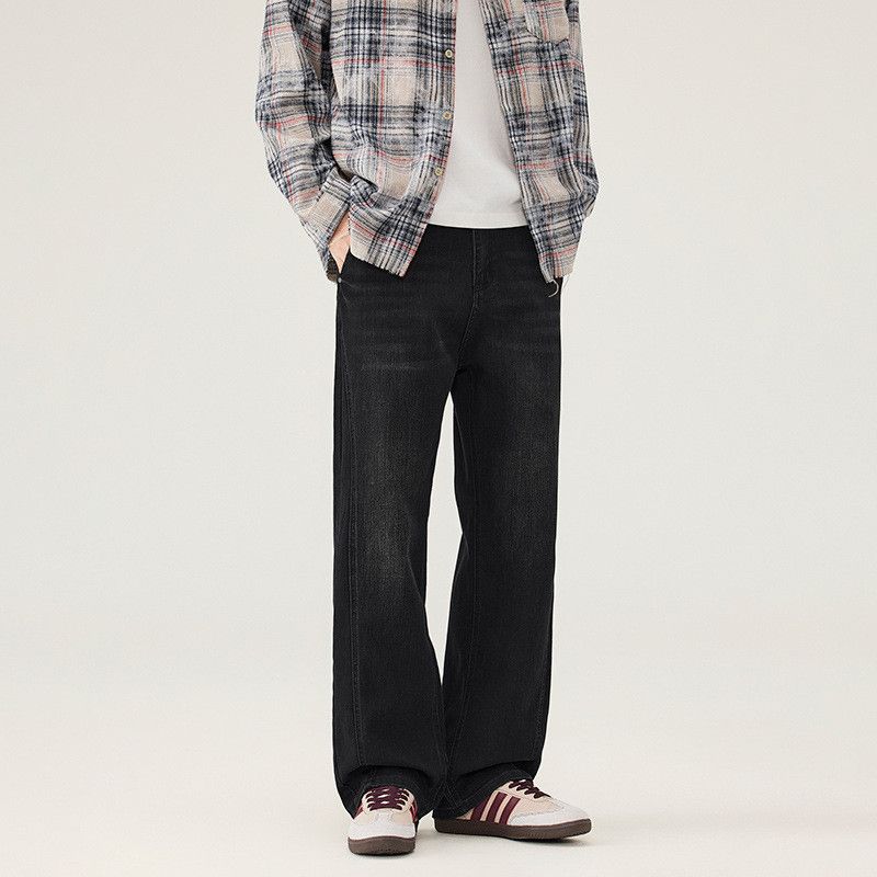 Japanese Brand American style men's loose casual straight leg washed jeans Size US 32 / EU 48 - 2 Thumbnail