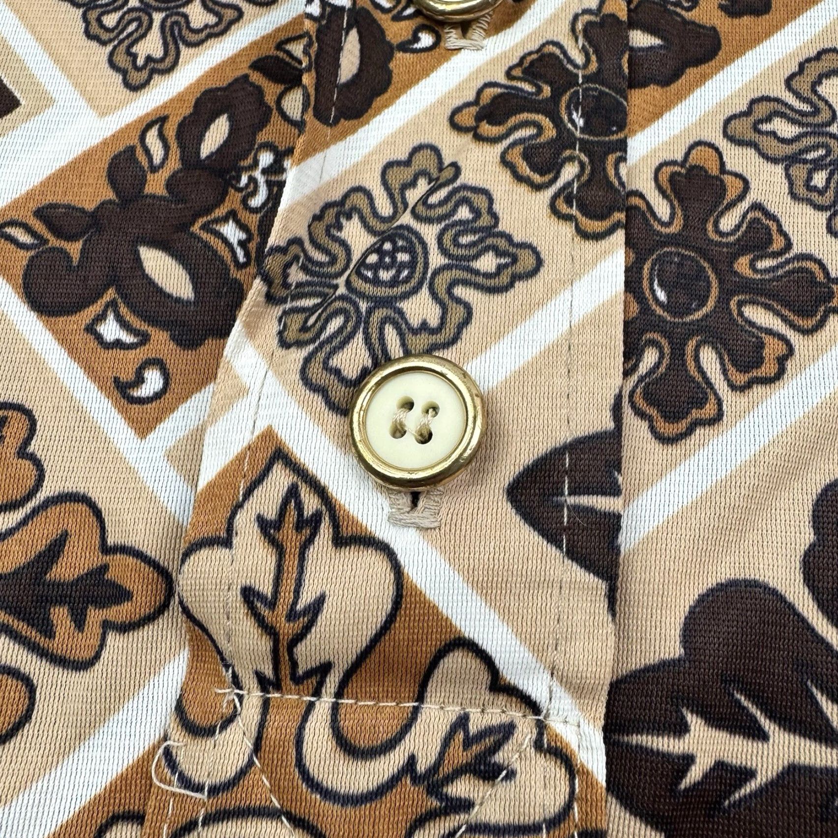 Vintage VINTAGE Prince Igor By Burma Polo Shirt Small Mens Adult S Brown Geometric Hipster 60s 70s Mid Century USA Size US S / EU 44-46 / 1 - 3 Thumbnail