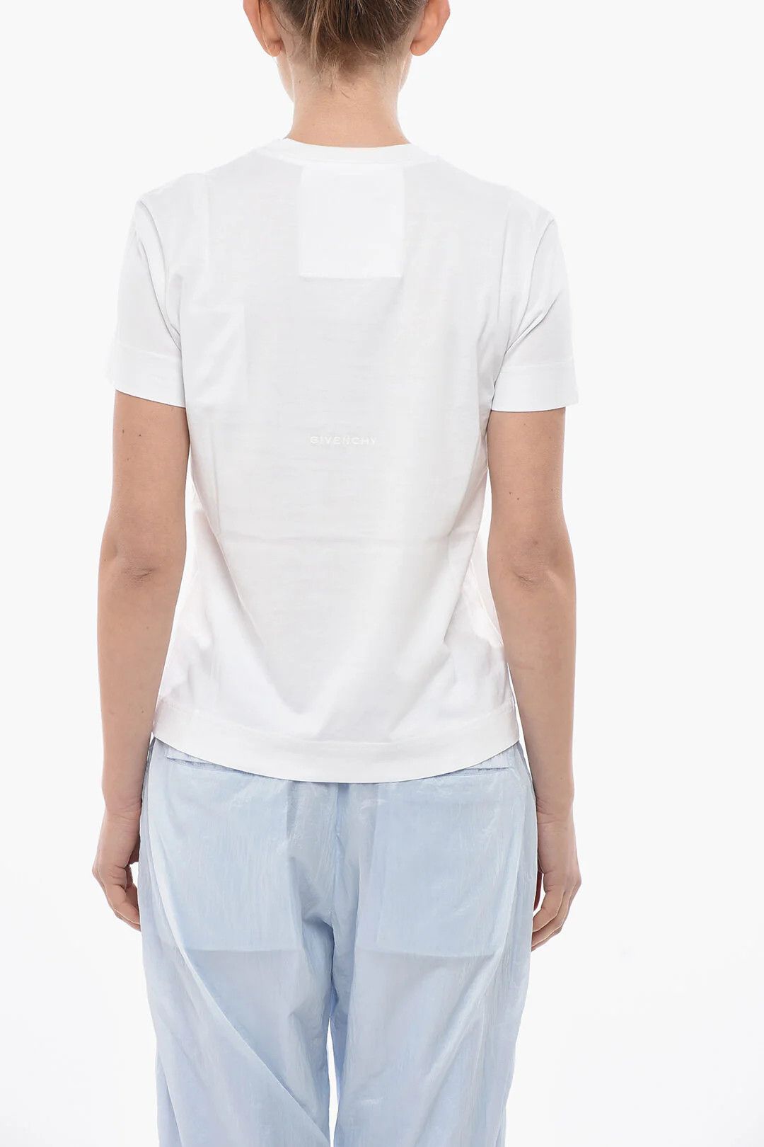 Givenchy og1mm0326 Cotton Slim-Fit T-Shirt in White Size S / US 4 / IT 40 - 2 Thumbnail