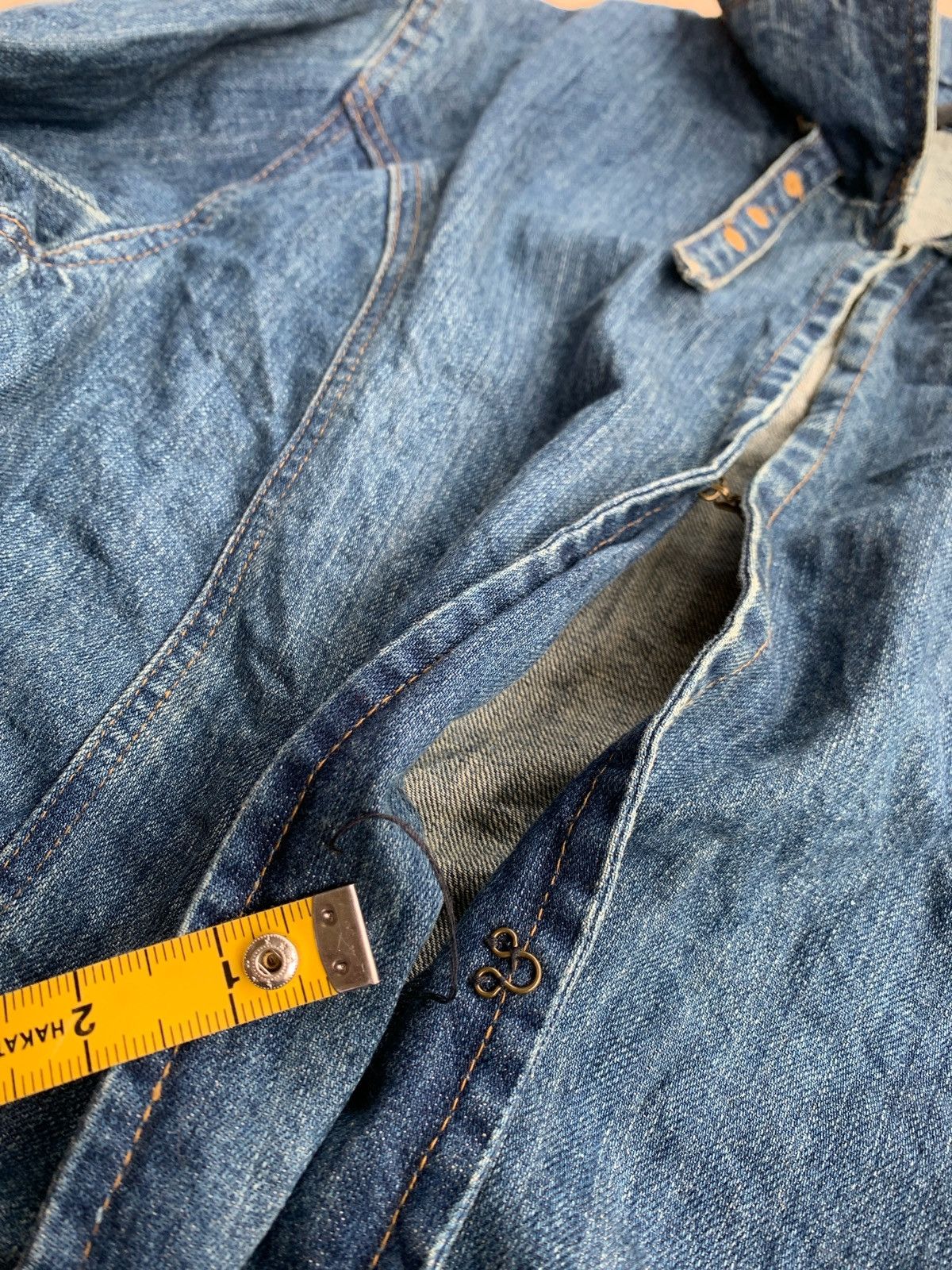 14th Addiction × Japanese Brand Vintage Ramonpole Pocket Denim Jacket Size US L / EU 52-54 / 3 - 8 Thumbnail