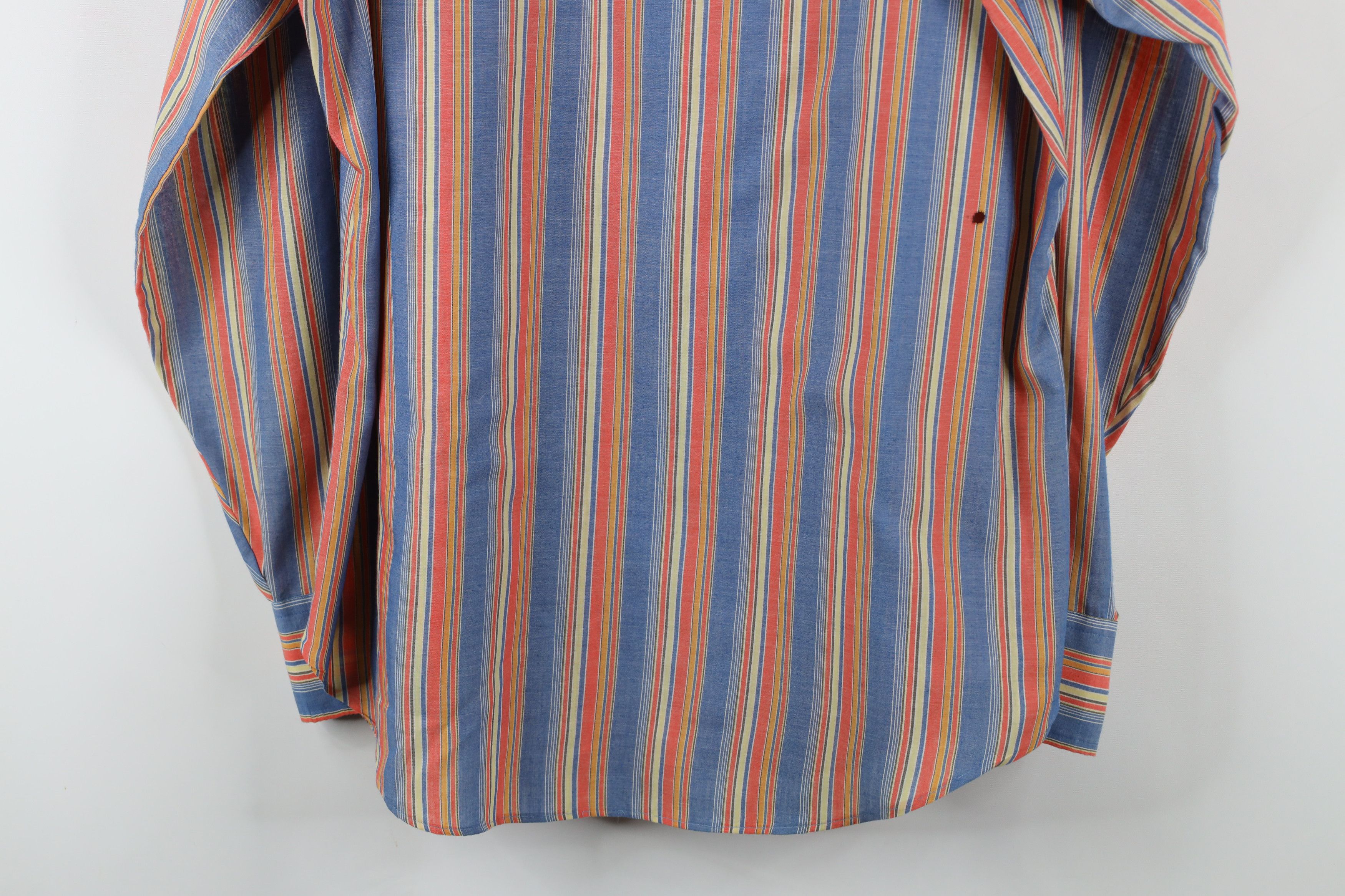 Vintage Vintage 70s Streetwear Rainbow Striped Button Shirt USA Size US M / EU 48-50 / 2 - 14 Thumbnail