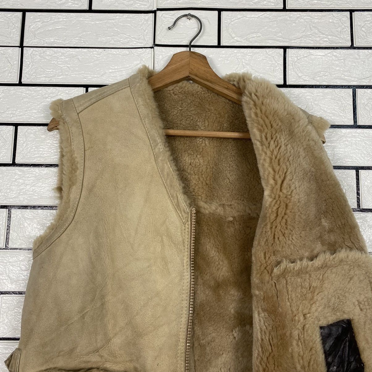 Japanese Brand 📌Vintage Blanket Shearling Leather Jacket Issey Miyake Size US M / EU 48-50 / 2 - 14 Thumbnail