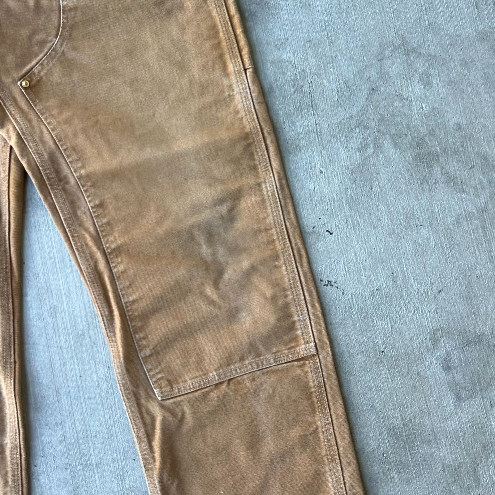 Carhartt × Vintage Carhartt brown double knee work wear carpenter pants Size US 33 - 4 Thumbnail