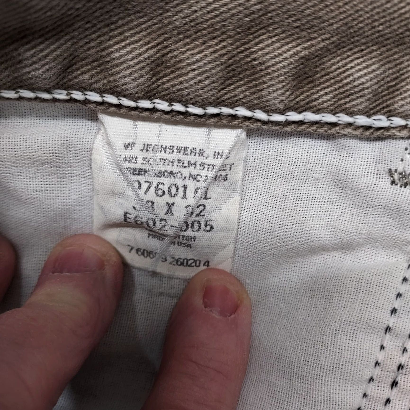 Wrangler VINTAGE Wrangler USA Made Jeans Mens 33 x 32 Beige Cowboy Straight 30x30.5" Denim 5-Pocket WW Size US 33 - 2 Thumbnail