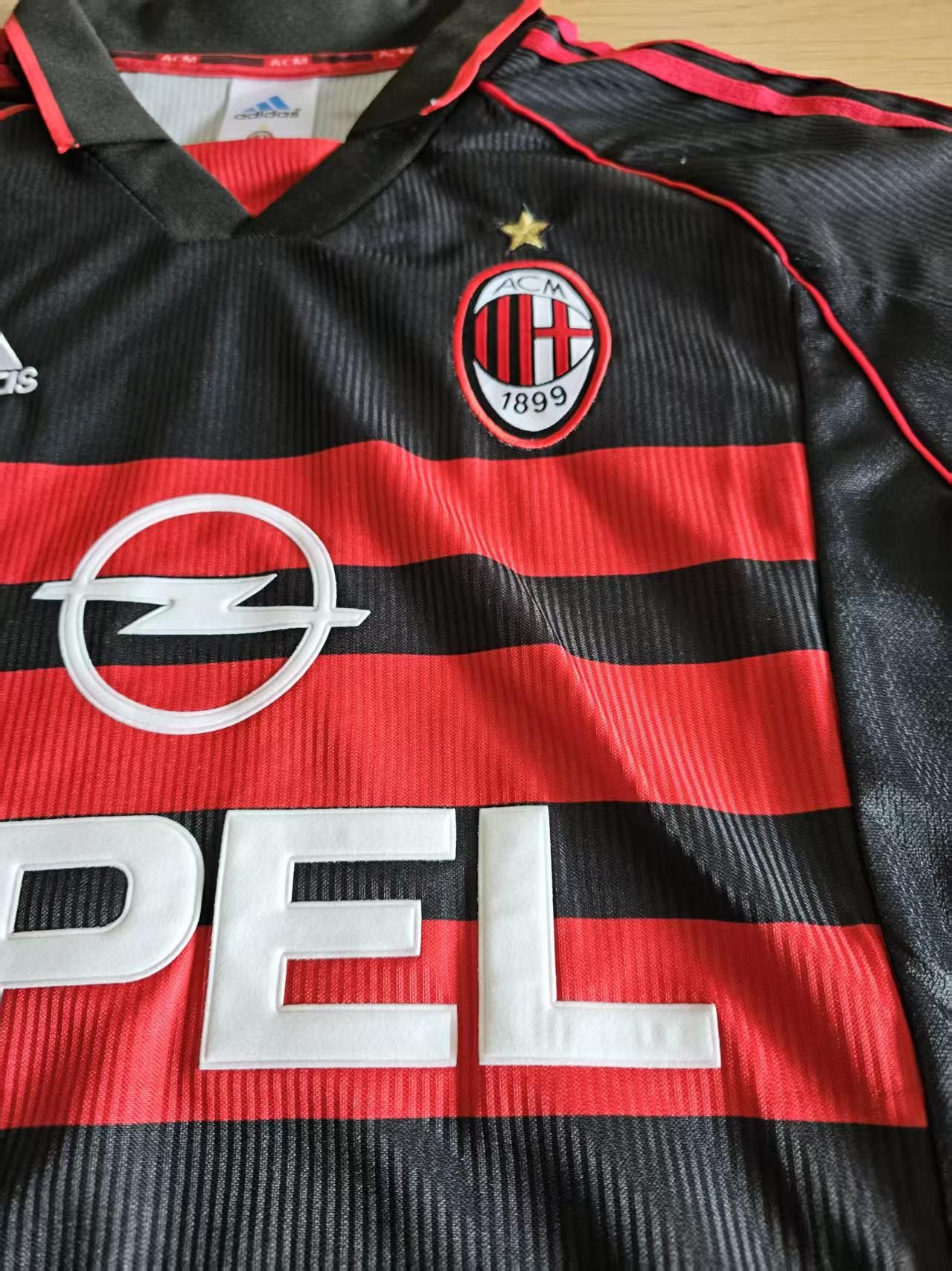Other Vintage 98 99 AC Milan Jersey Away Black Size US XL / EU 56 / 4 - 3 Thumbnail
