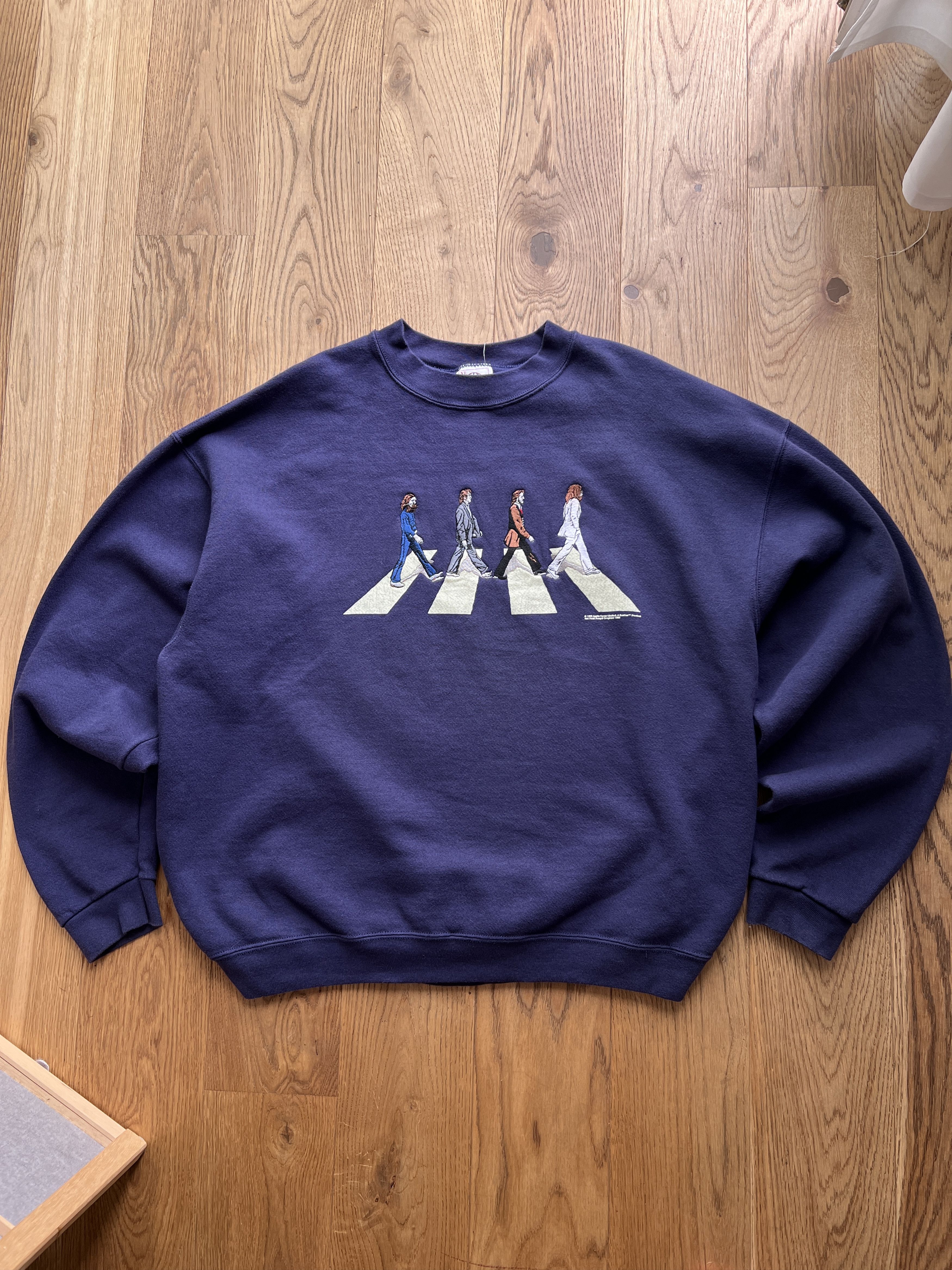 Delta The Beatles vintage 1980s embroidered sweatshirt Abbey Road Size US XL / EU 56 / 4 - 2 Thumbnail