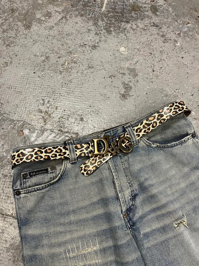 Dolce & Gabbana 2000s Dolce & Gabbana Leopard Print Leather Belt Size ONE SIZE - 3 Thumbnail